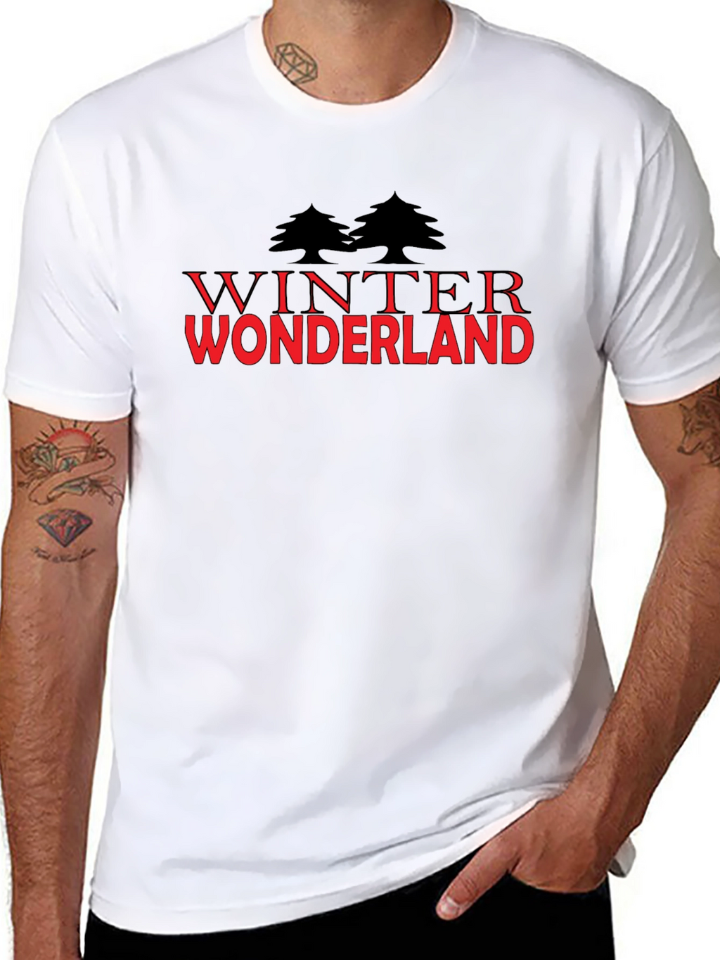 Winter Wonderland Graphic Tee - Black