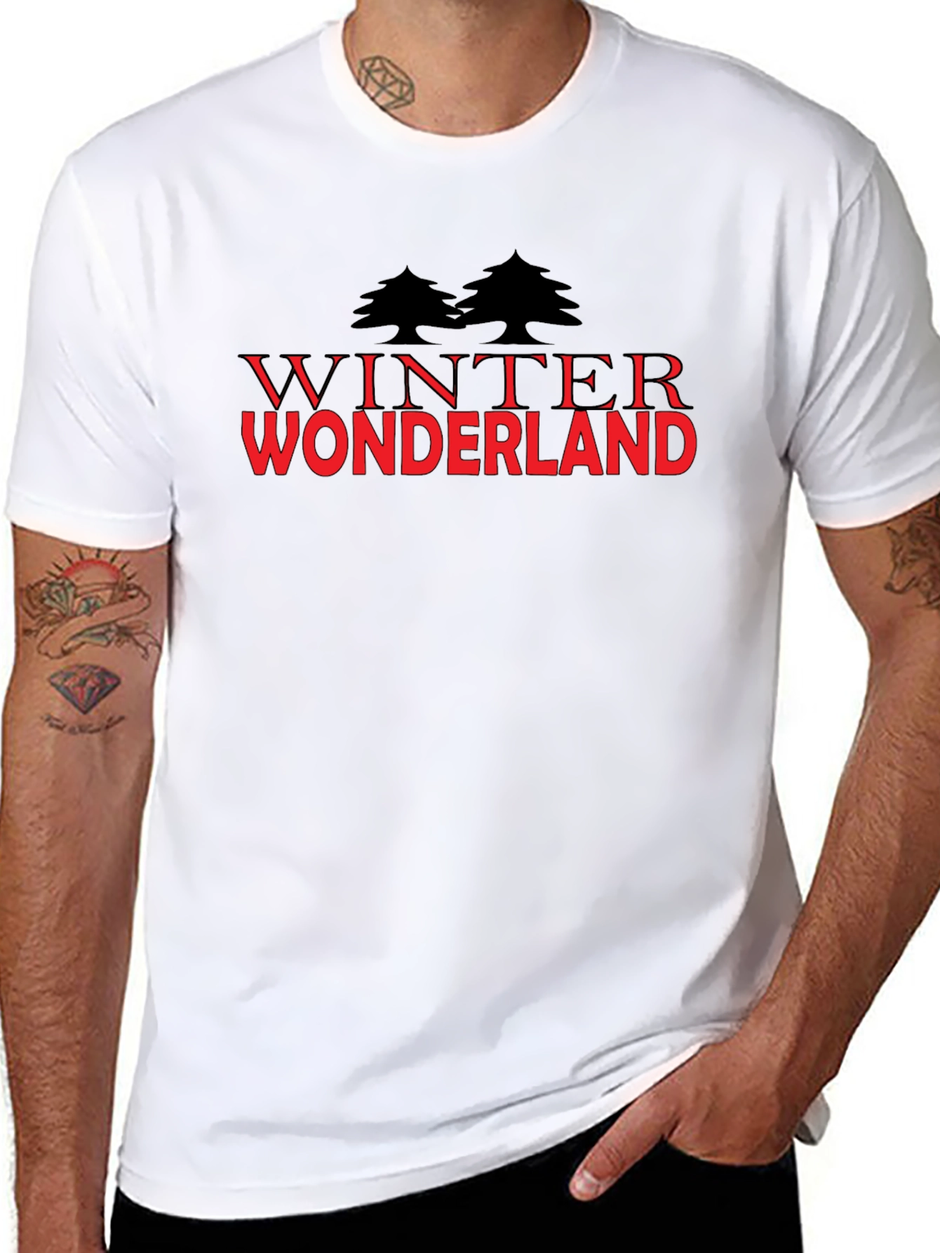 Winter Wonderland Graphic Tee - Black