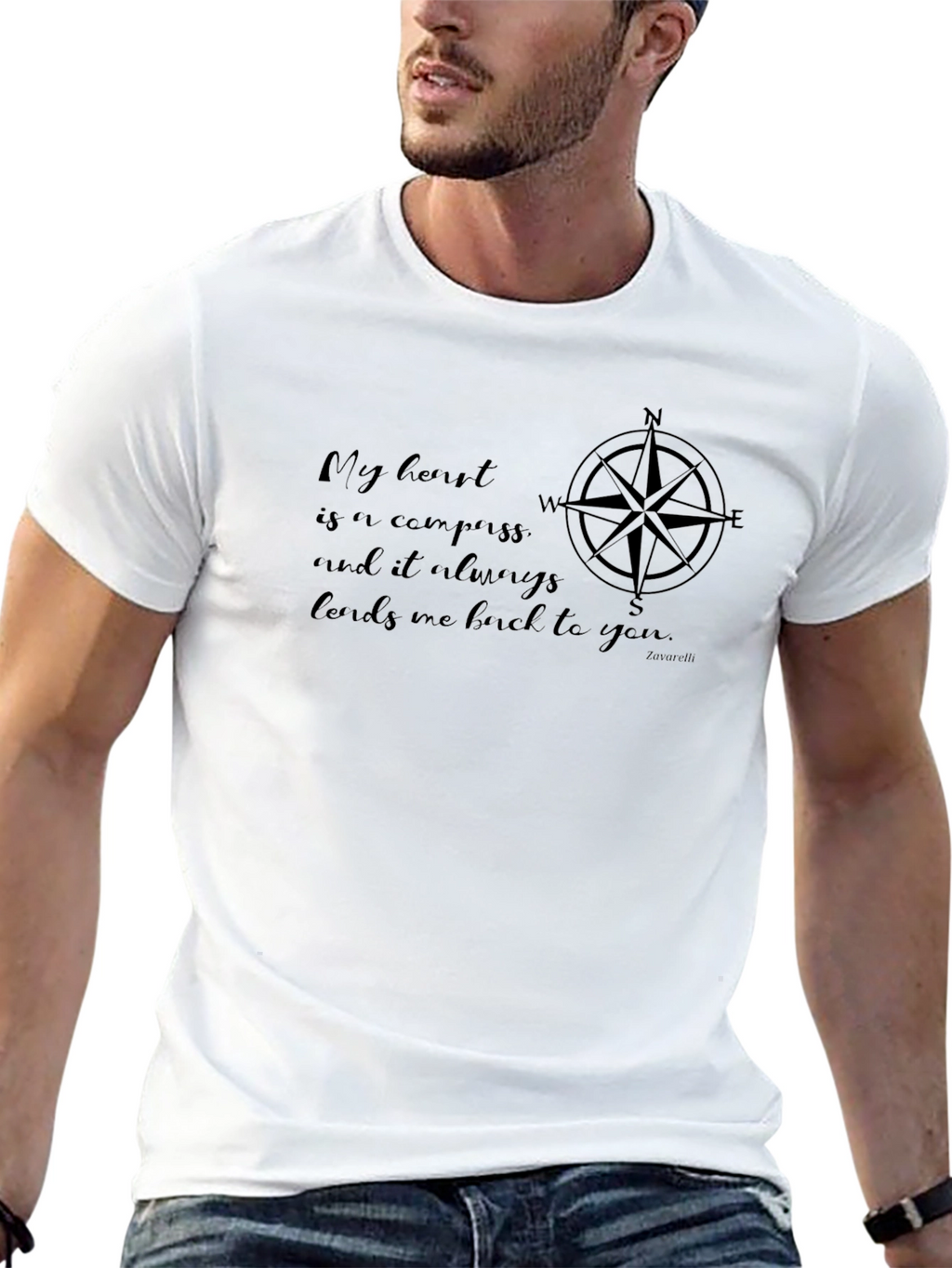 Compass Heart T-Shirt - Always Leads Back To You