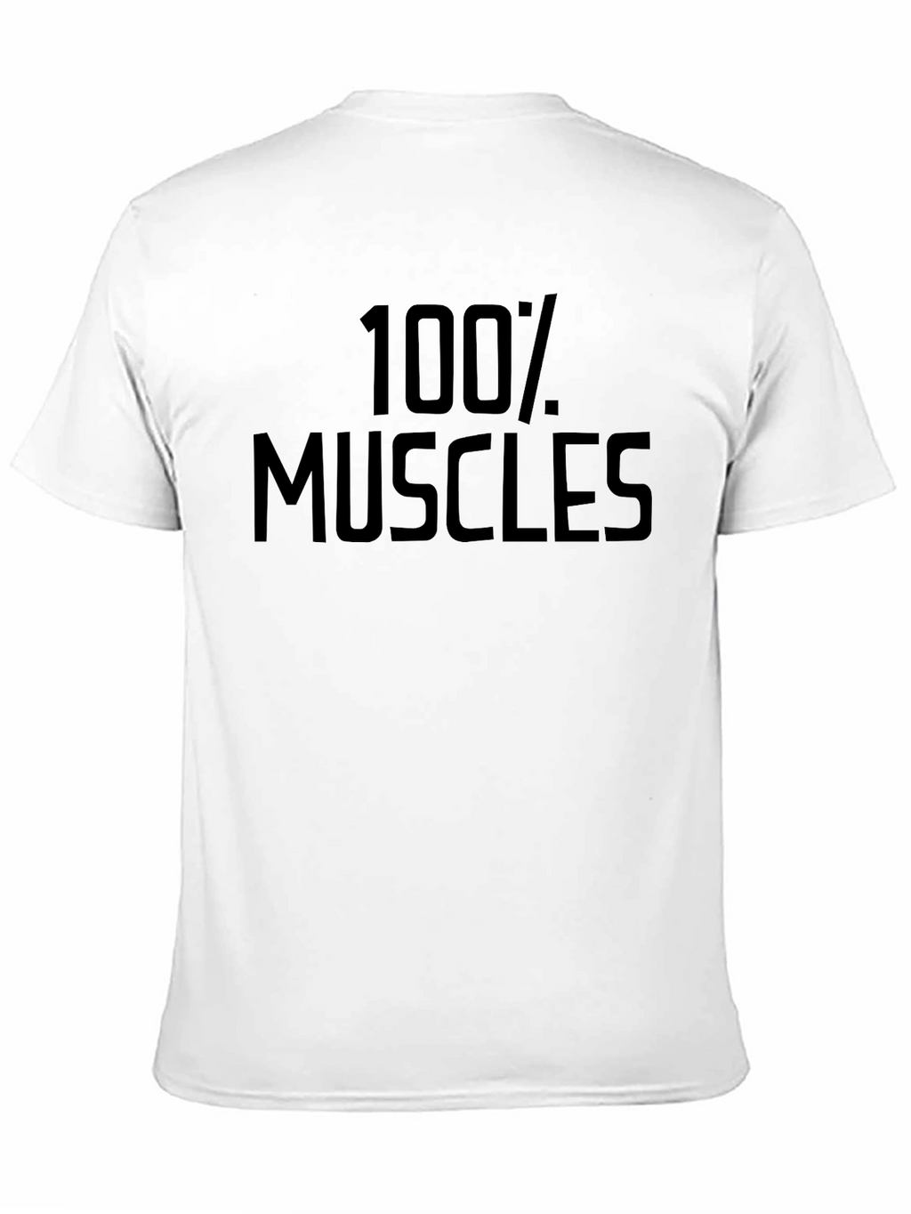 100% Muscles Graphic Tee - Black Gym Shirt