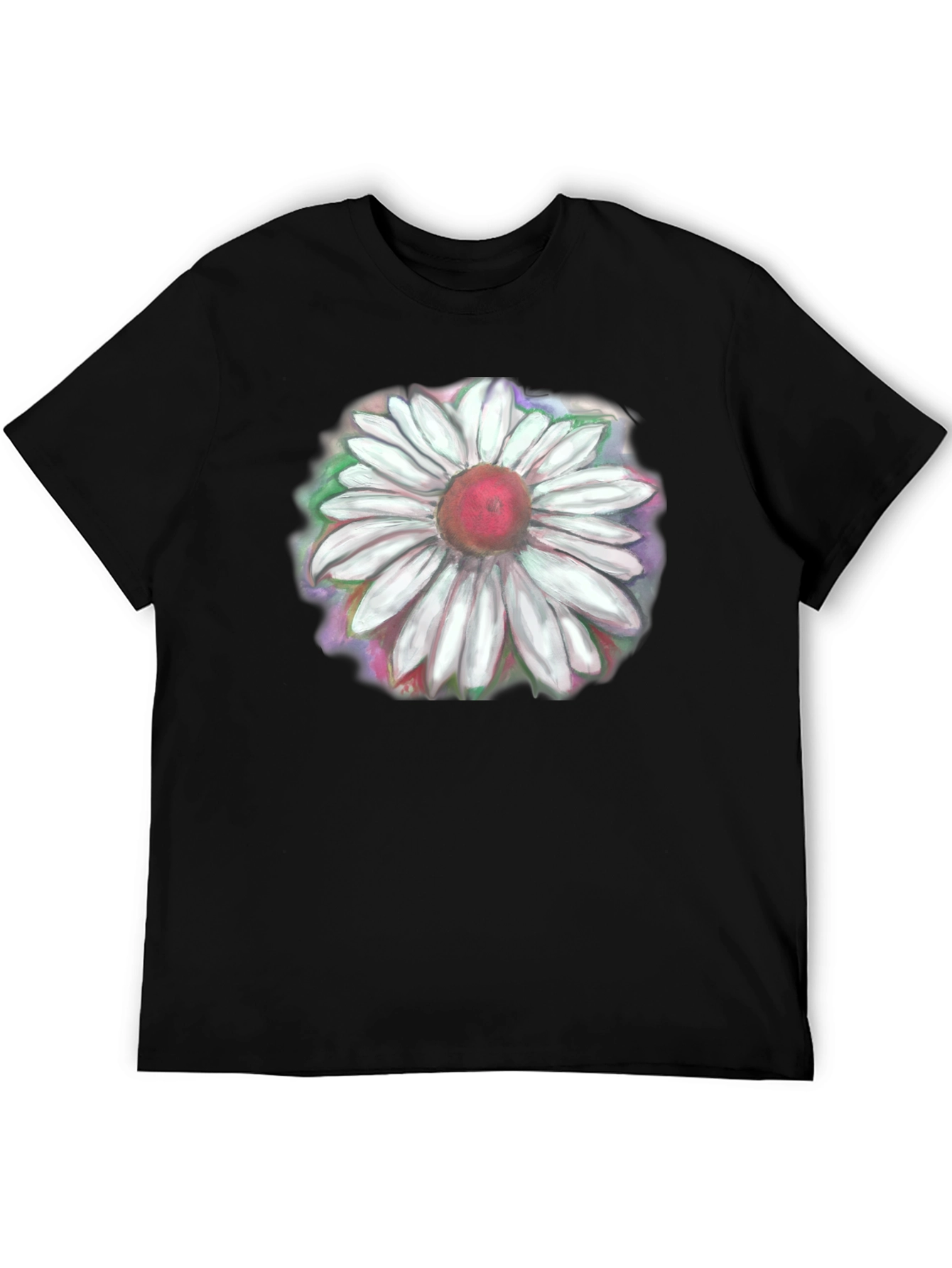 Floral Graphic Print Crew Neck T-Shirt