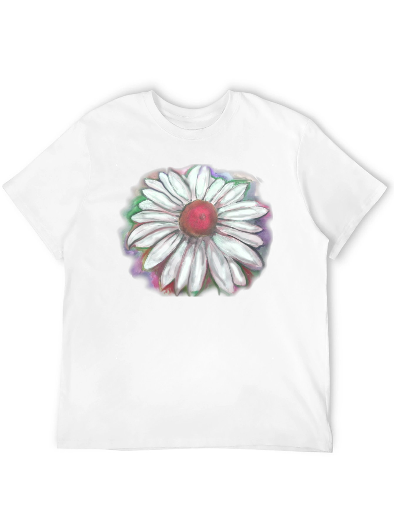 Floral Graphic Print Crew Neck T-Shirt