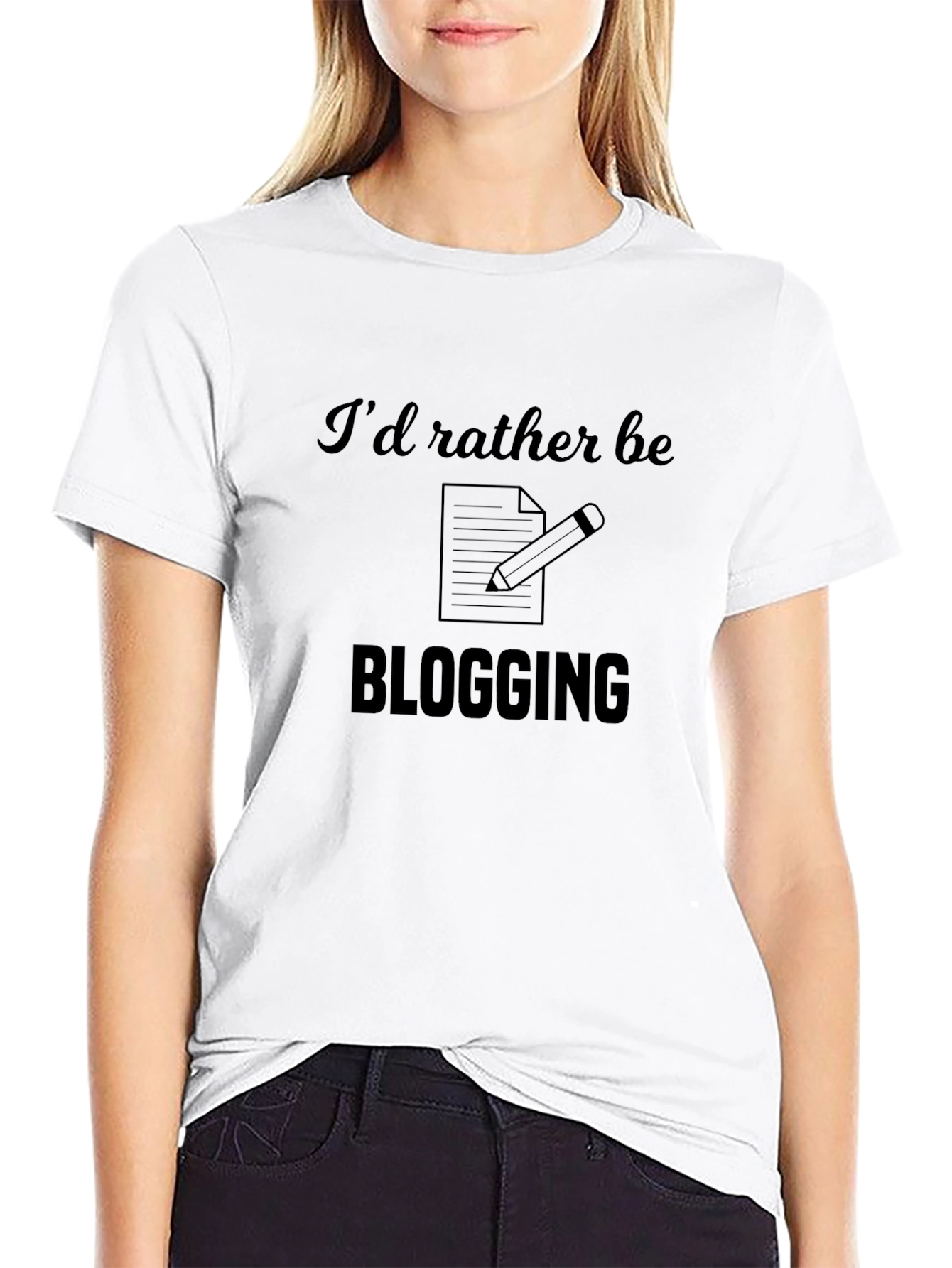 Blogging Enthusiast T-Shirt - Id Rather Be Blogging