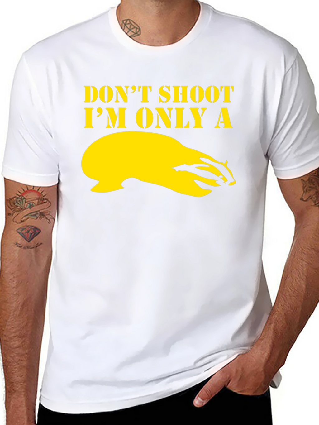 Dont Shoot Im Only a Badger Graphic T-Shirt