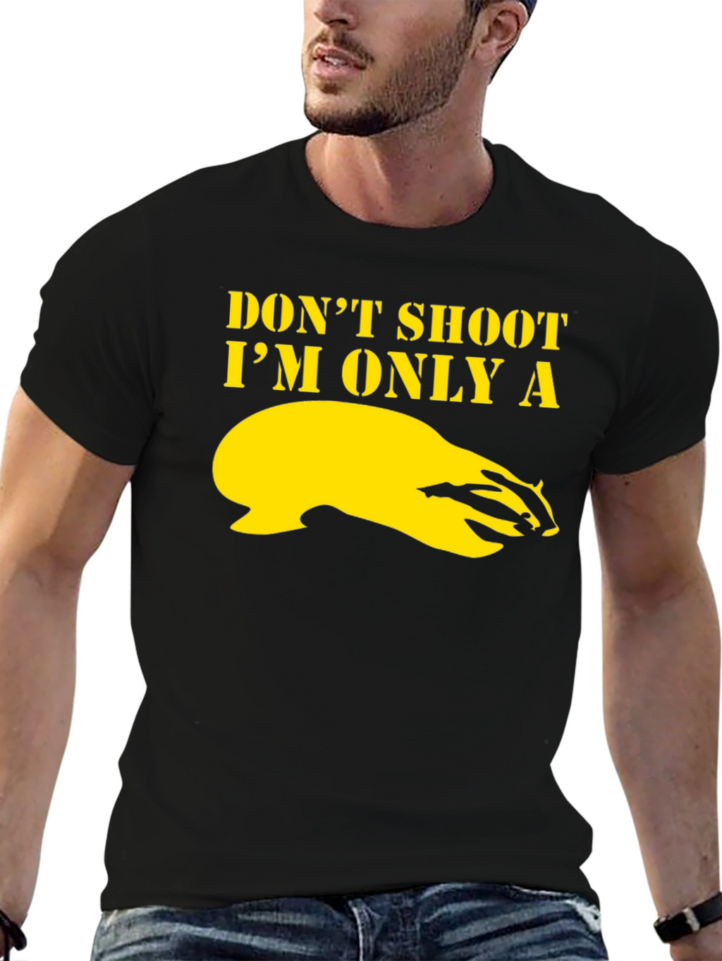 Dont Shoot Im Only a Badger Graphic T-Shirt