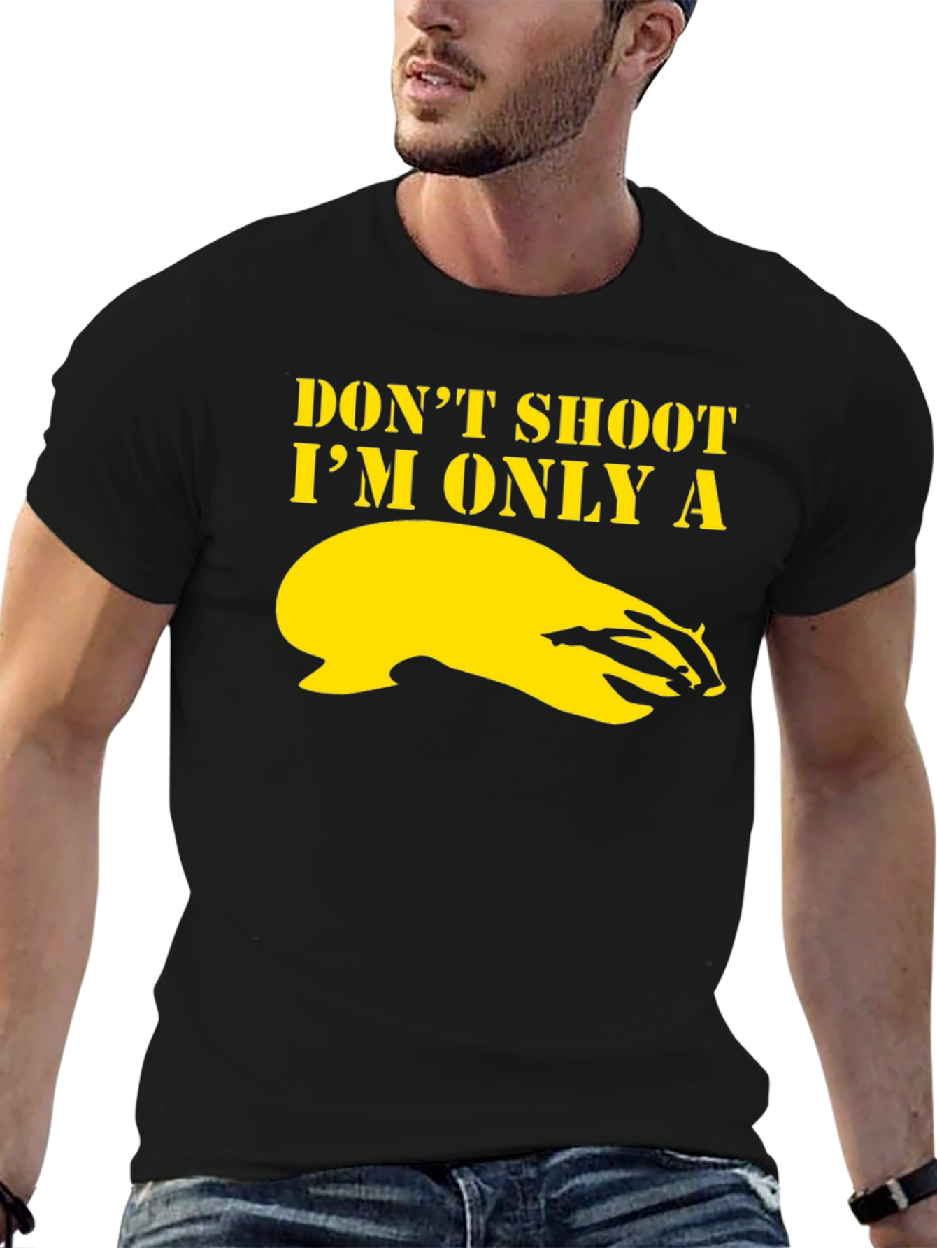 Dont Shoot Im Only a Badger Graphic T-Shirt