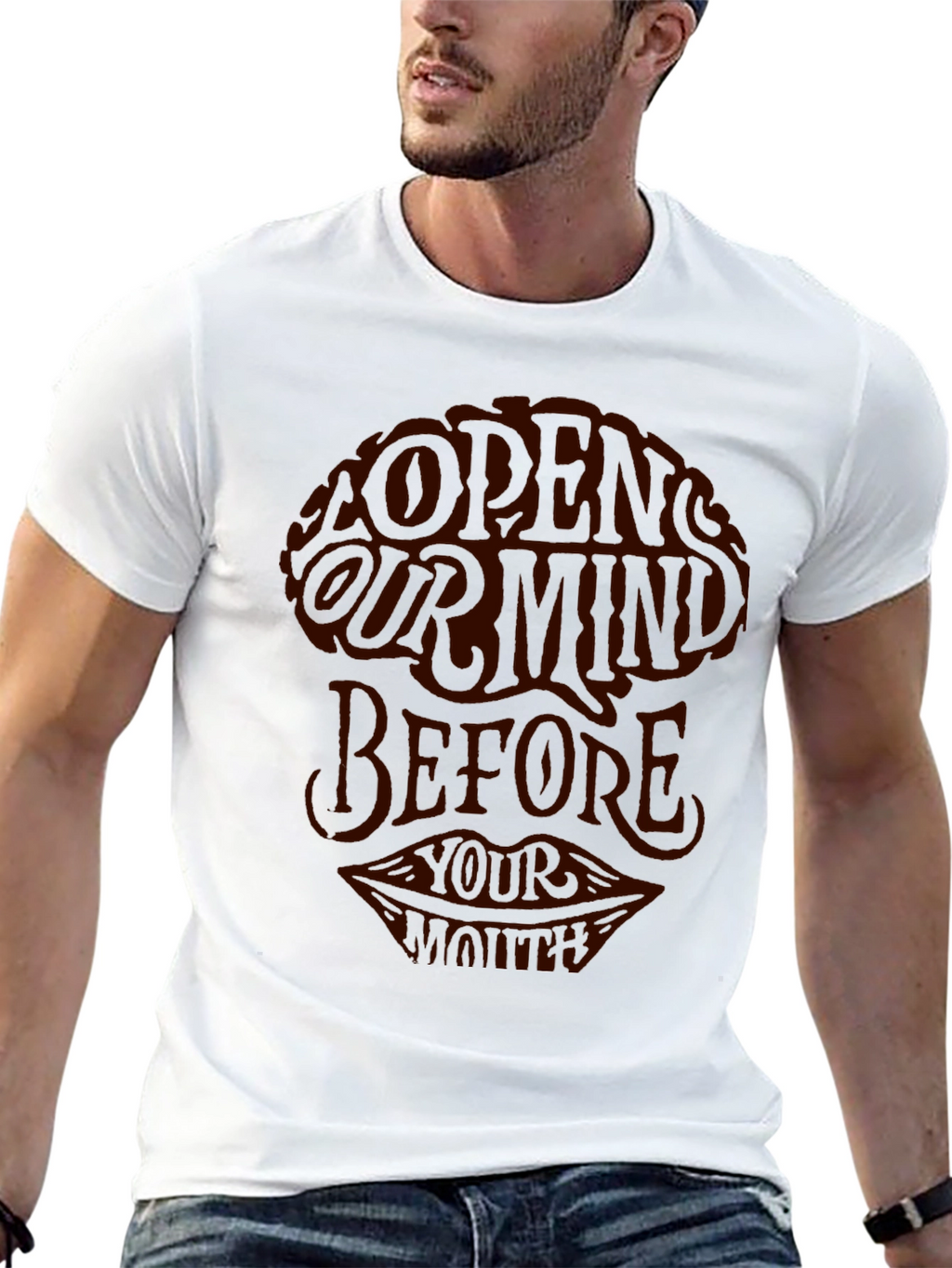 Open Your Mind Graphic Tee - Stylish Casual Wear