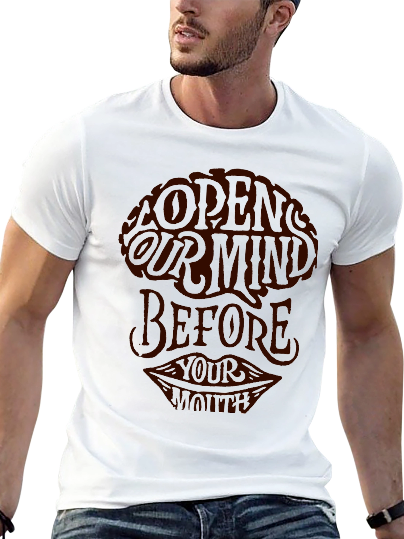 Open Your Mind Graphic Tee - Stylish Casual Wear
