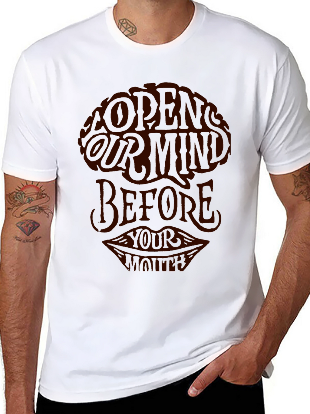 Open Your Mind Graphic Tee - Stylish Casual Wear