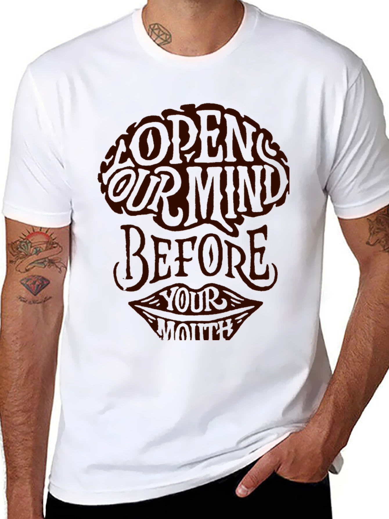 Open Your Mind Graphic Tee - Stylish Casual Wear