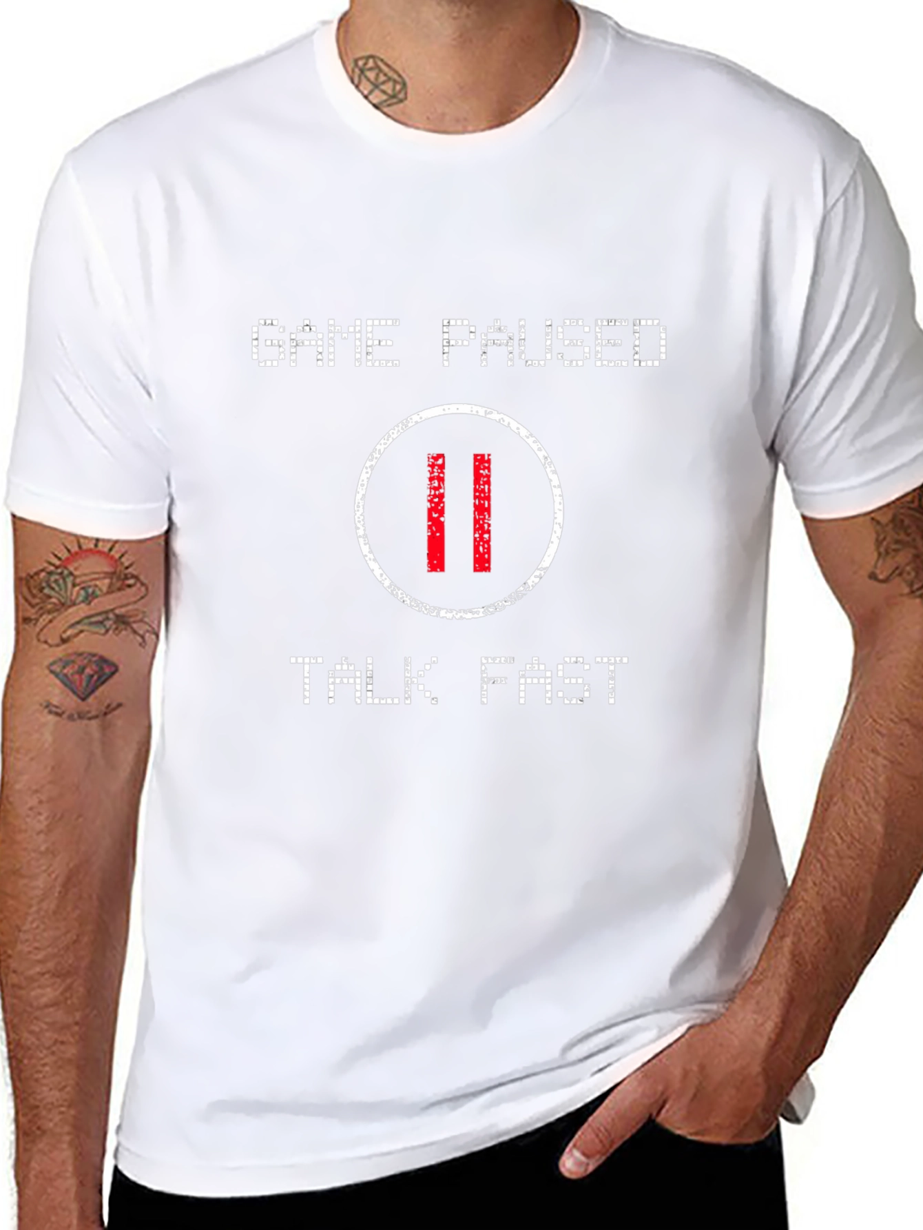 Game Paused T-Shirt - Talk Fast Gamer Tee