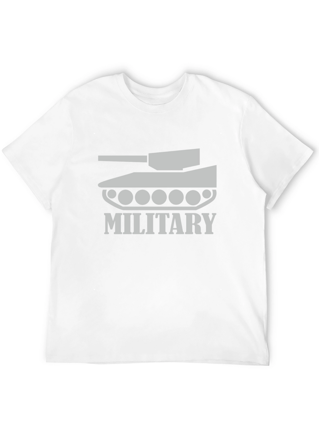Military Tank Graphic Tee - Stylish Black T-Shirt