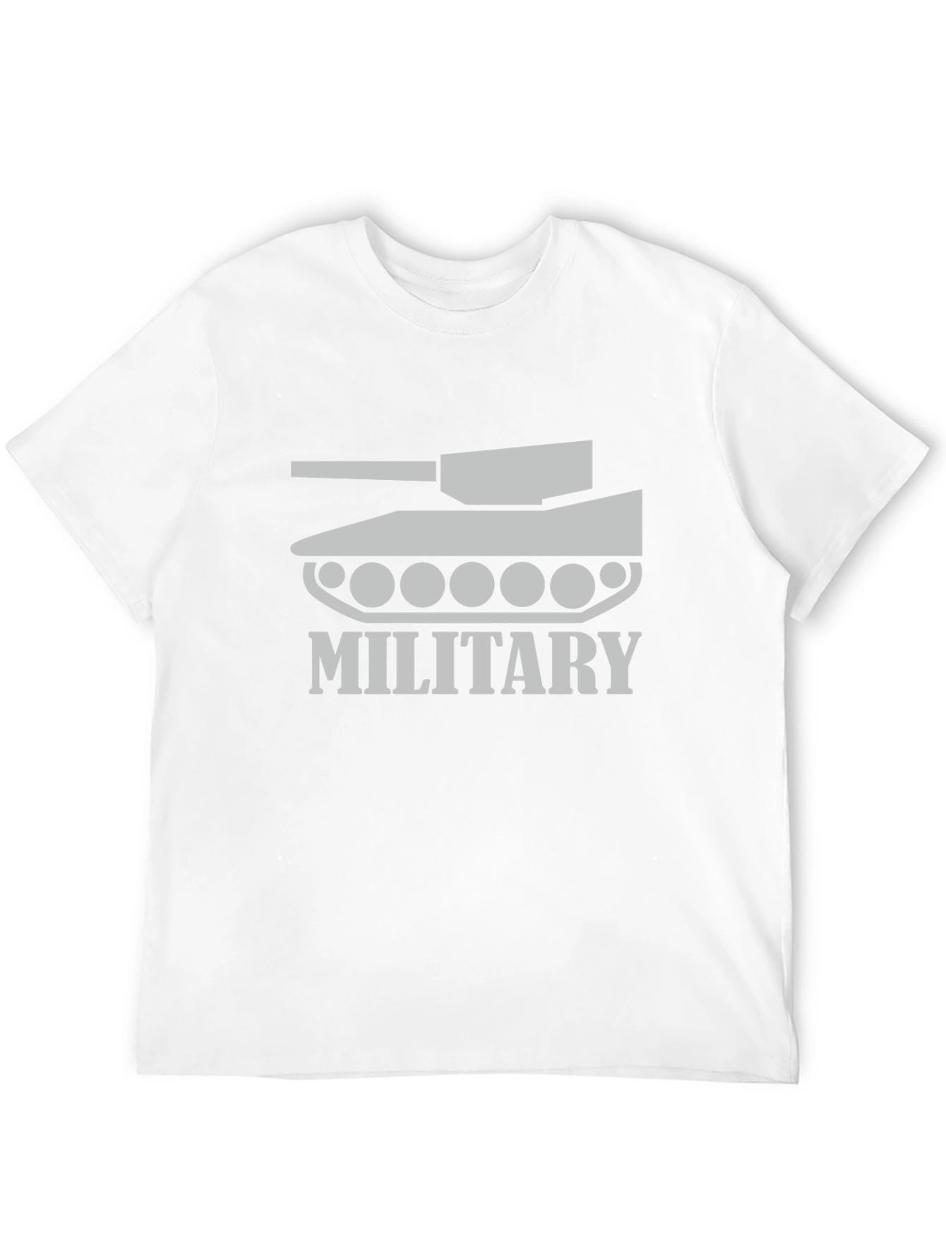 Military Tank Graphic Tee - Stylish Black T-Shirt