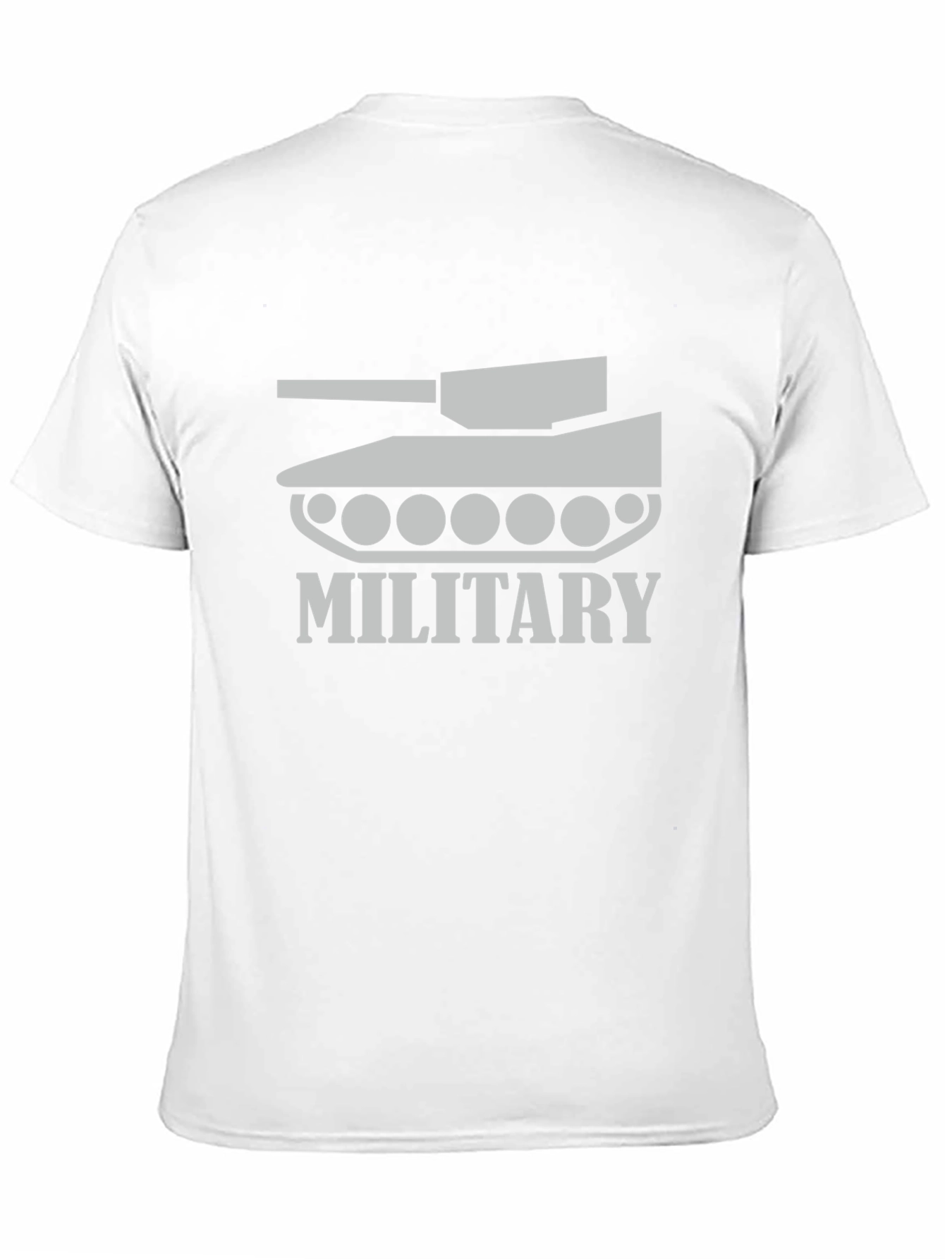 Military Tank Graphic Tee - Stylish Black T-Shirt