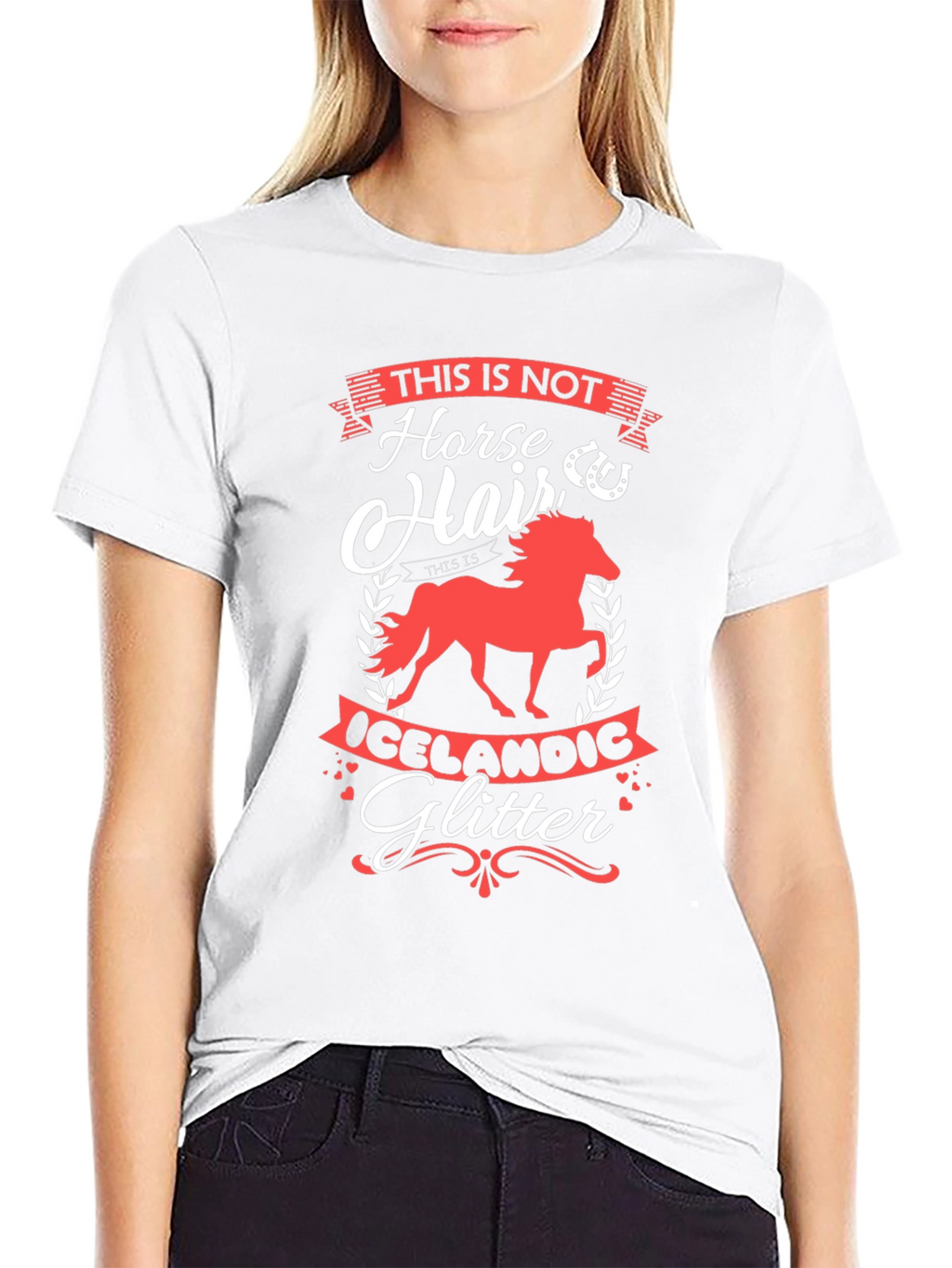 Horse Hair Icelandic Glitter Tee
