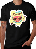Hello Summer Watermelon Graphic T-Shirt
