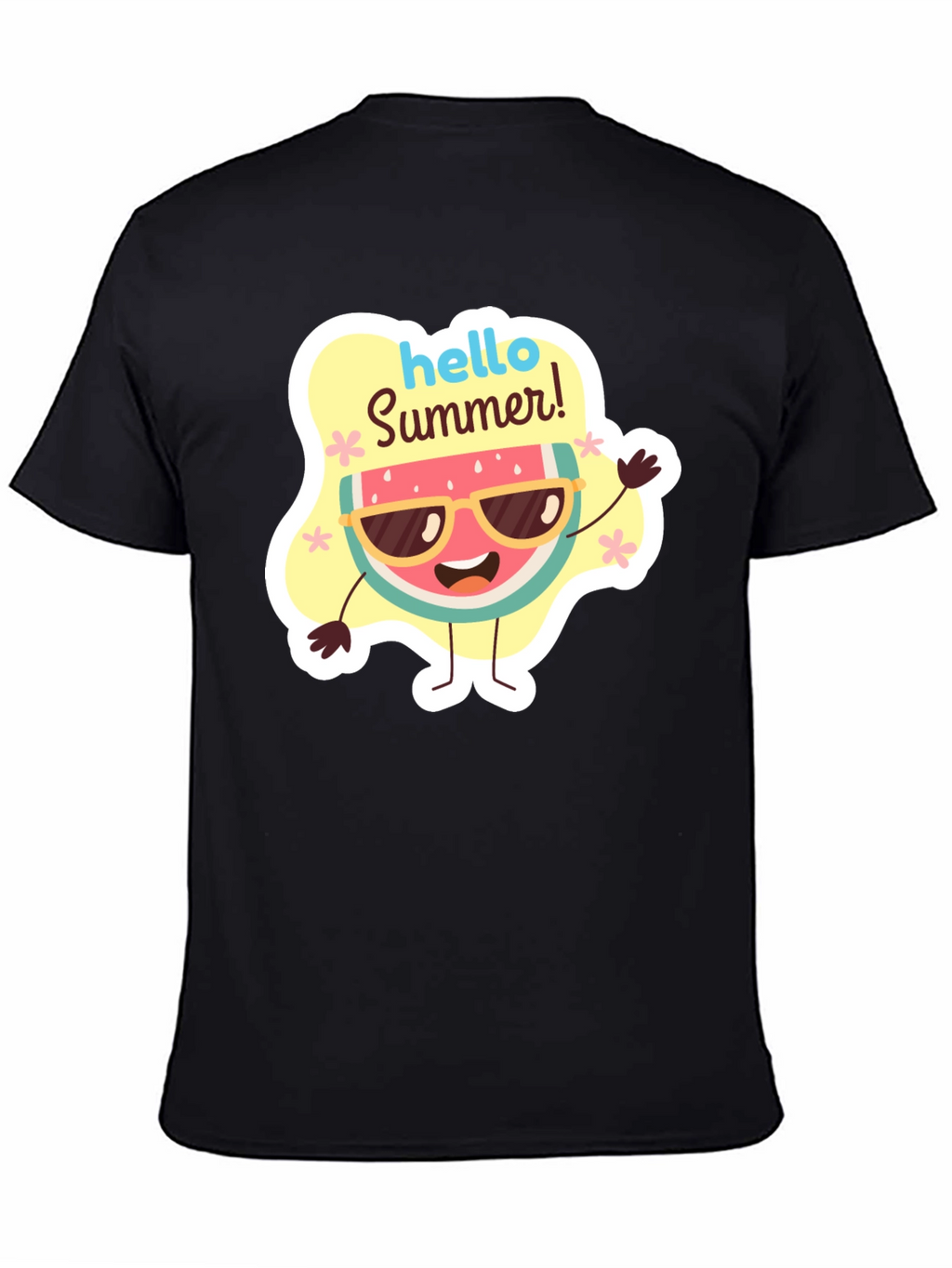 Hello Summer Watermelon Graphic T-Shirt