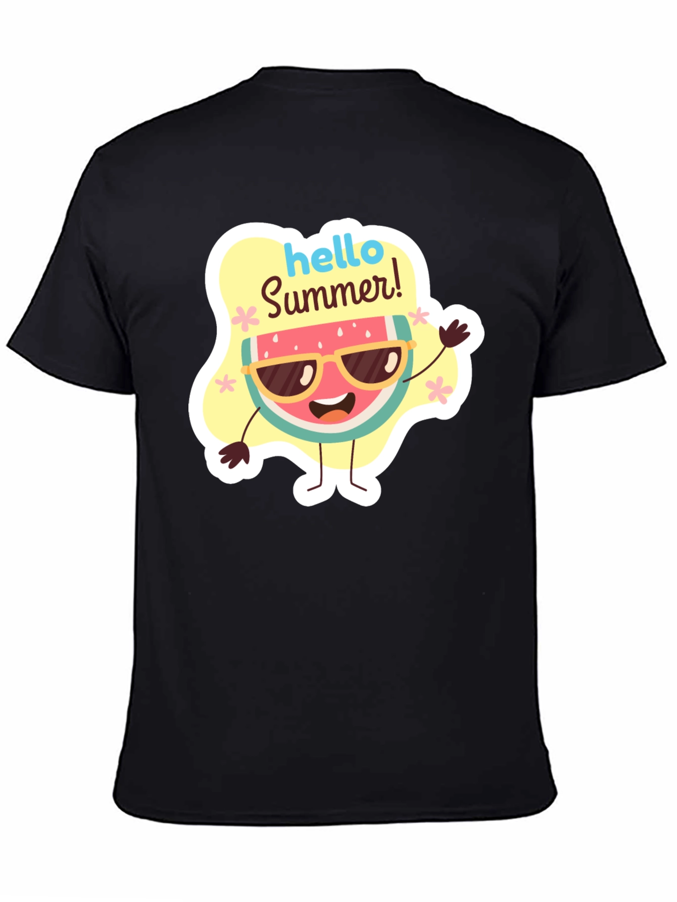 Hello Summer Watermelon Graphic T-Shirt