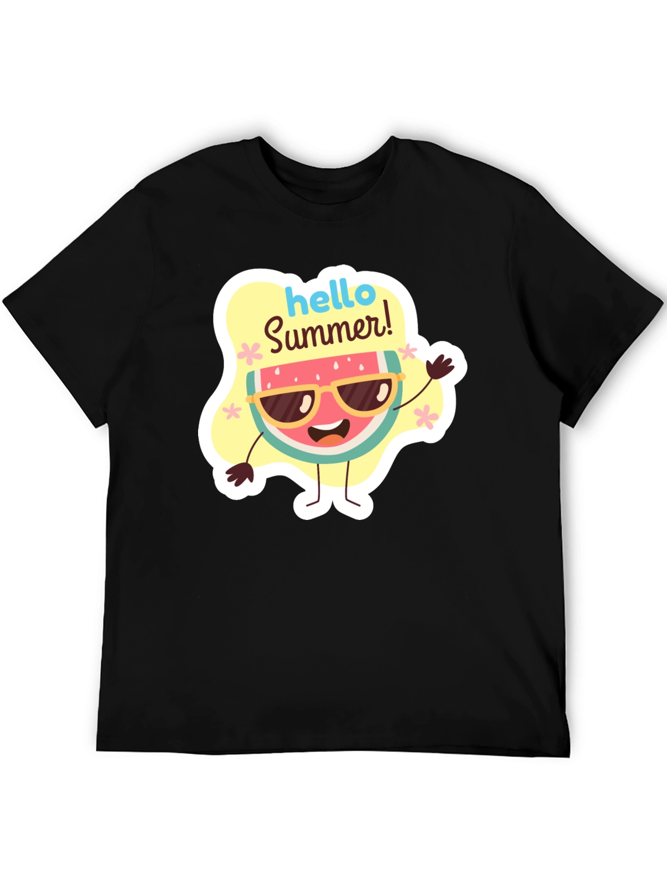 Hello Summer Watermelon Graphic T-Shirt