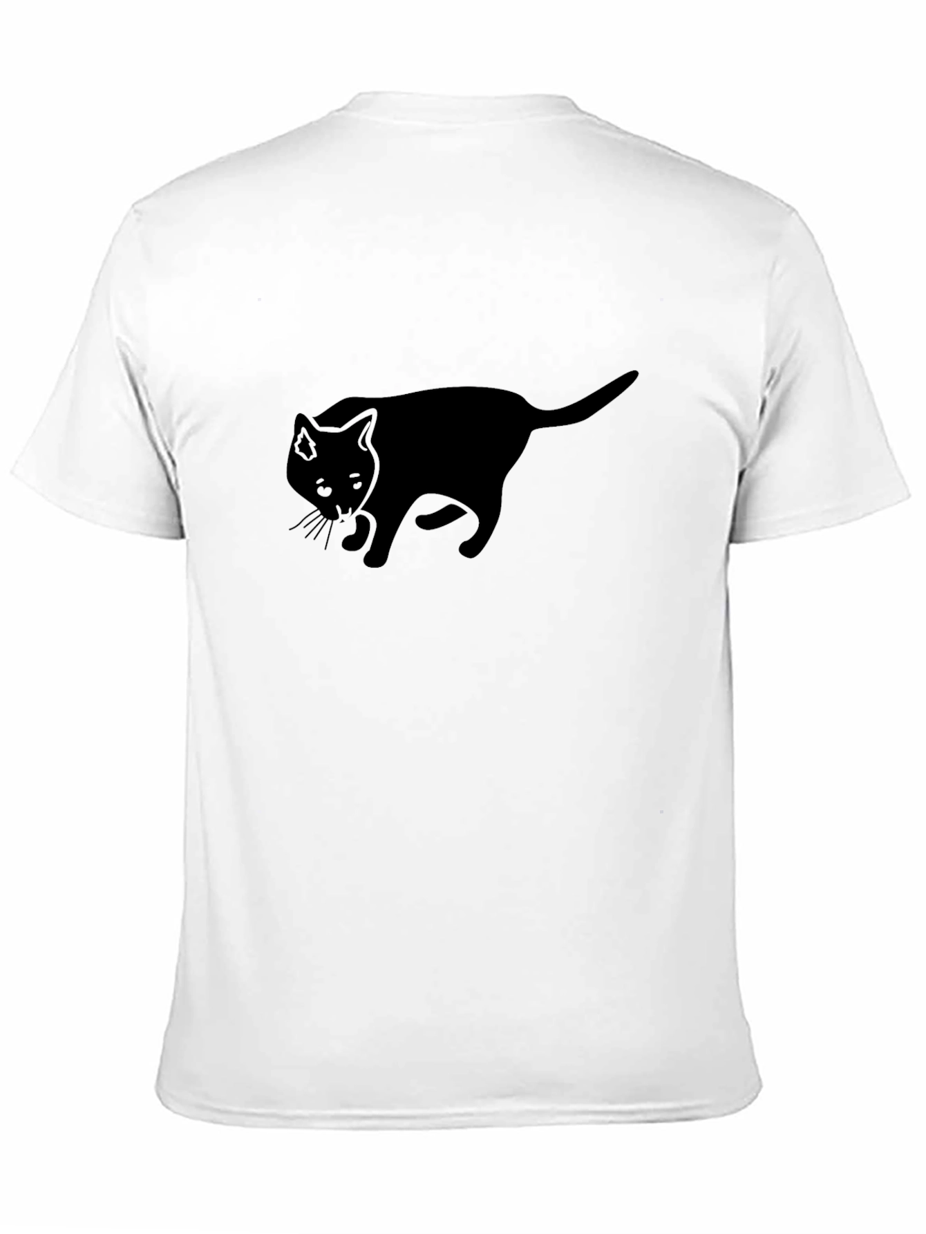 Black Cat Silhouette T-Shirt - Classic Comfort