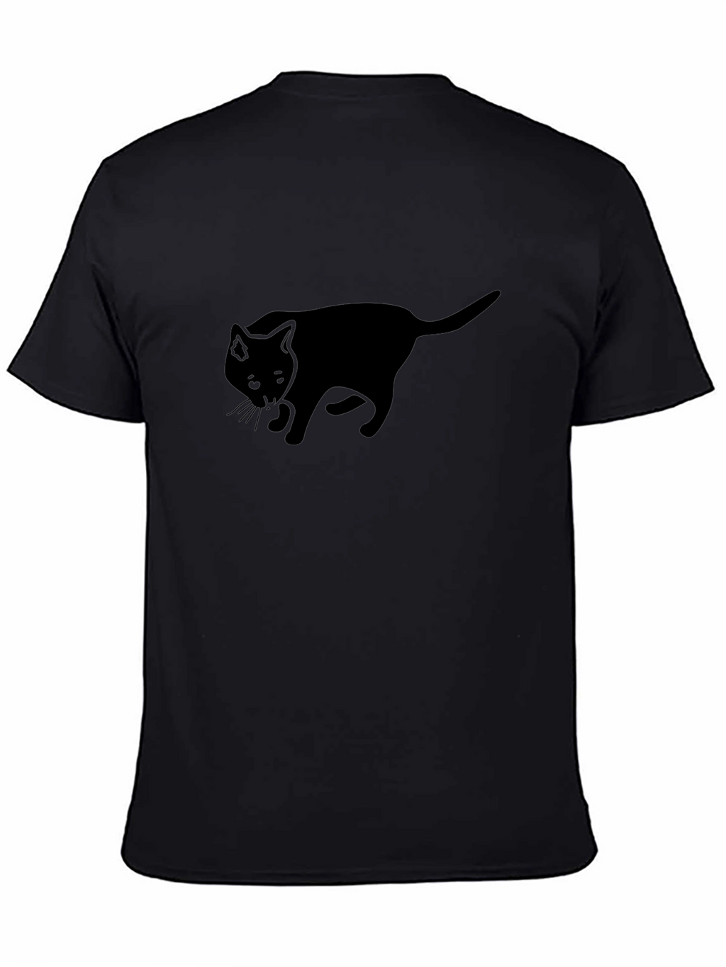 Black Cat Silhouette T-Shirt - Classic Comfort