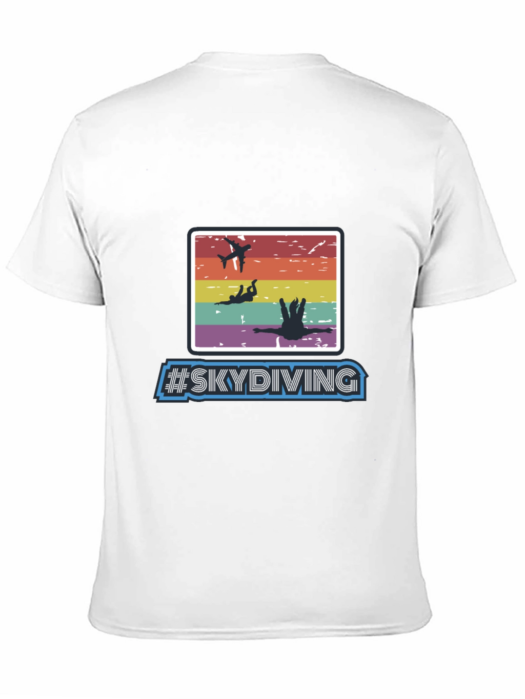 Skydiving Graphic Print T-Shirt