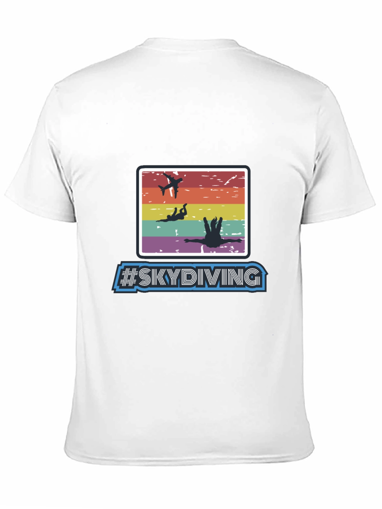 Skydiving Graphic Print T-Shirt