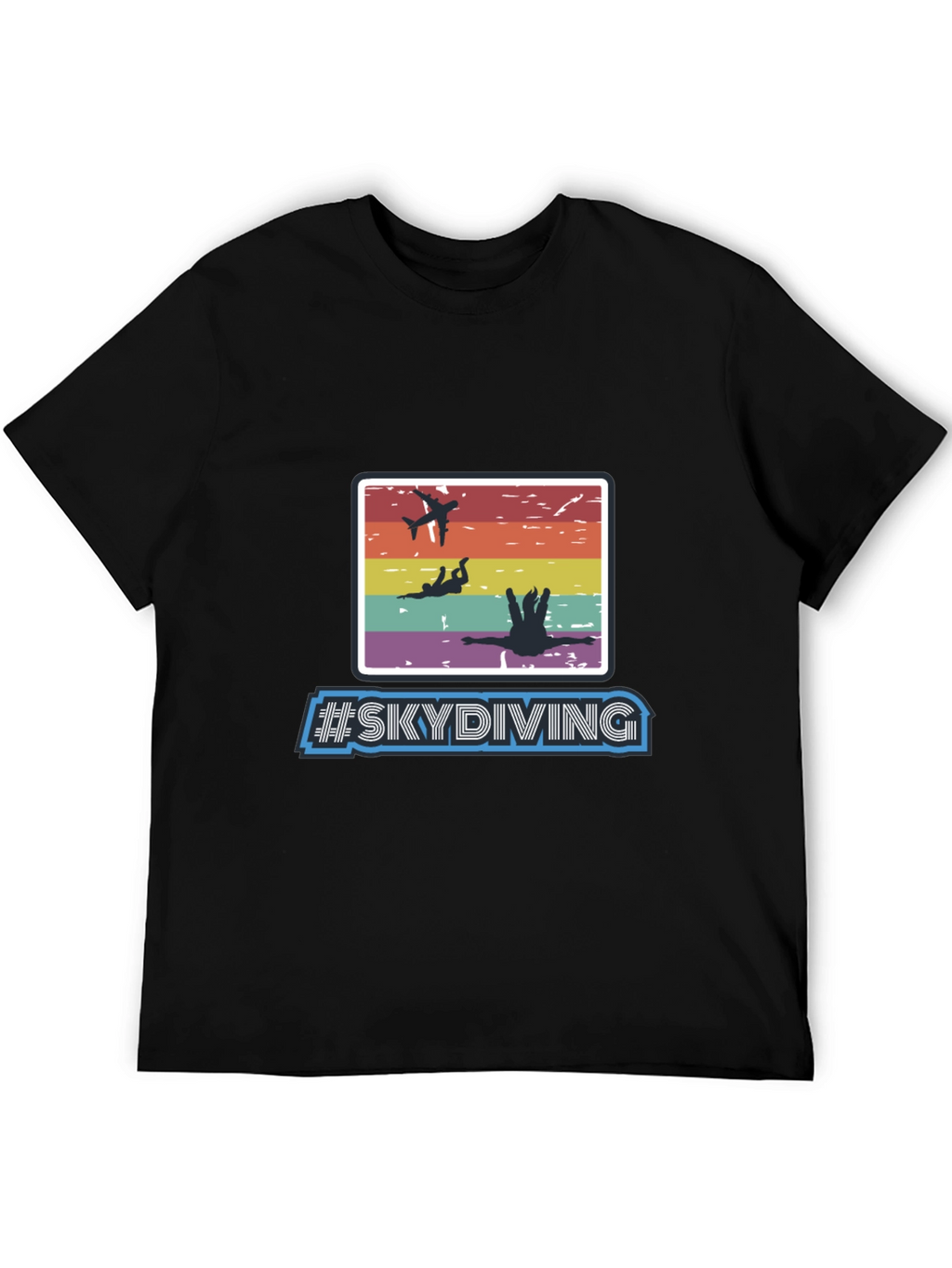 Skydiving Graphic Print T-Shirt