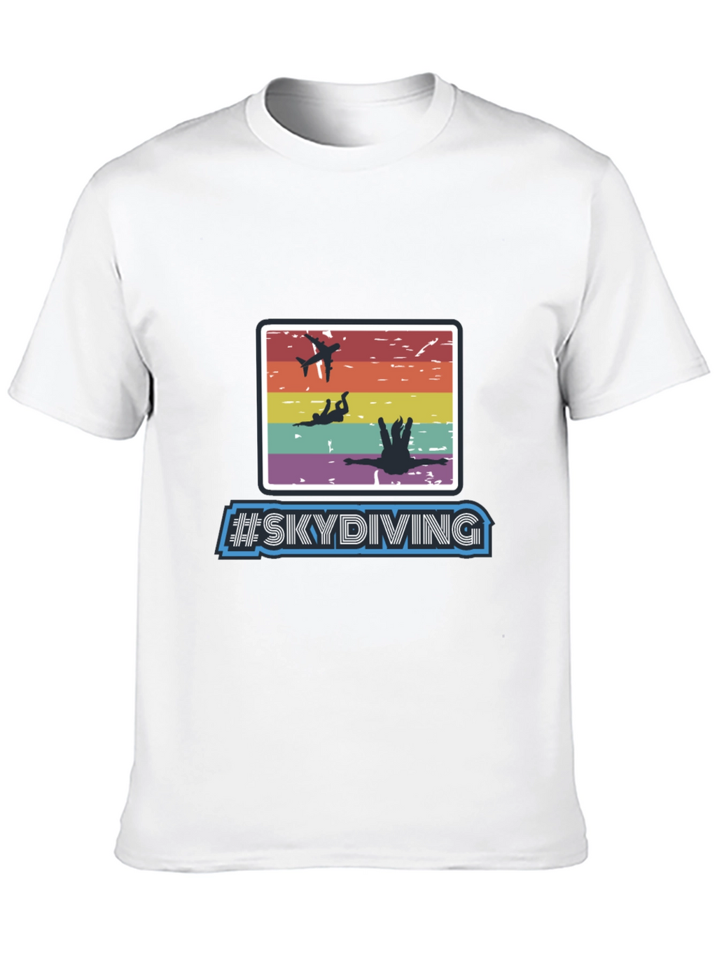 Skydiving Graphic Print T-Shirt