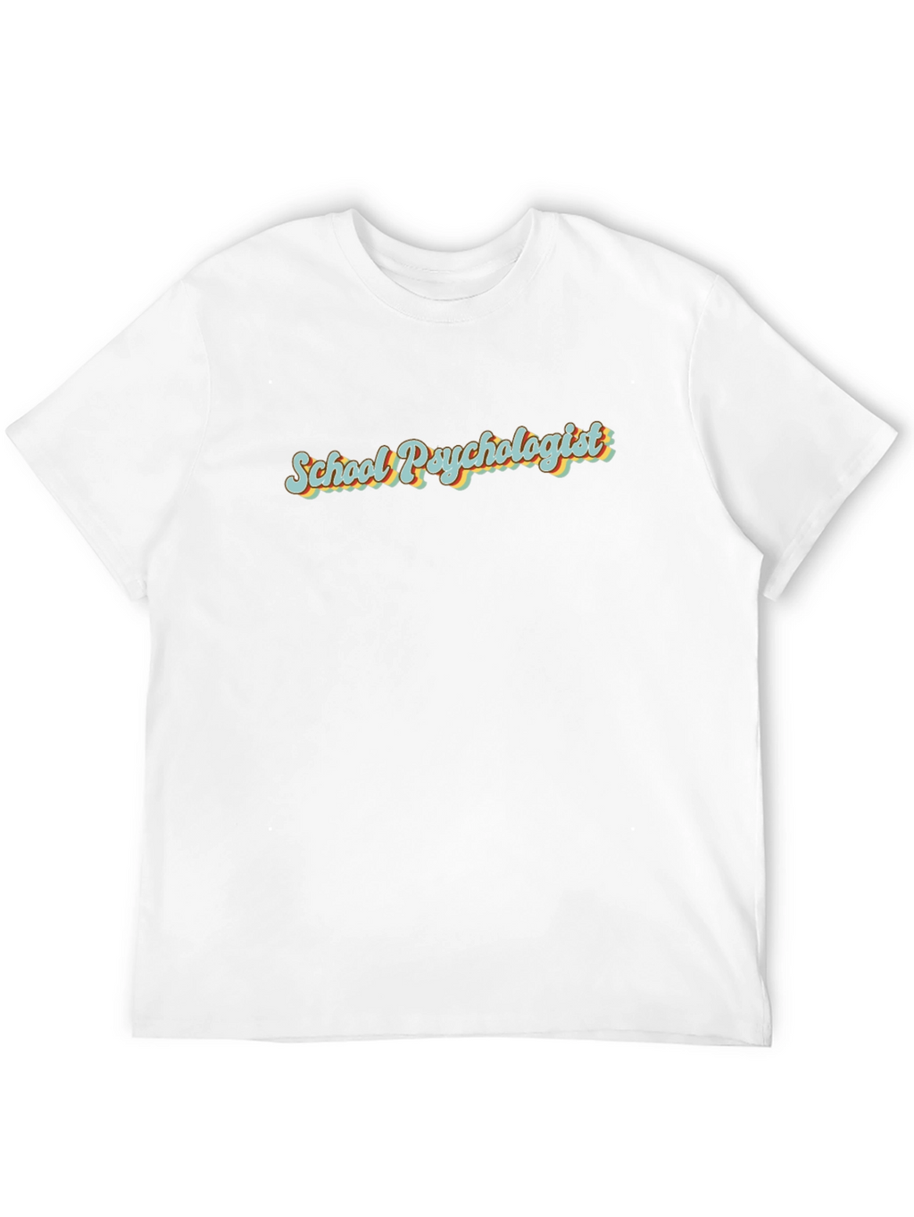 School Psychologist Retro Style Black T-Shirt