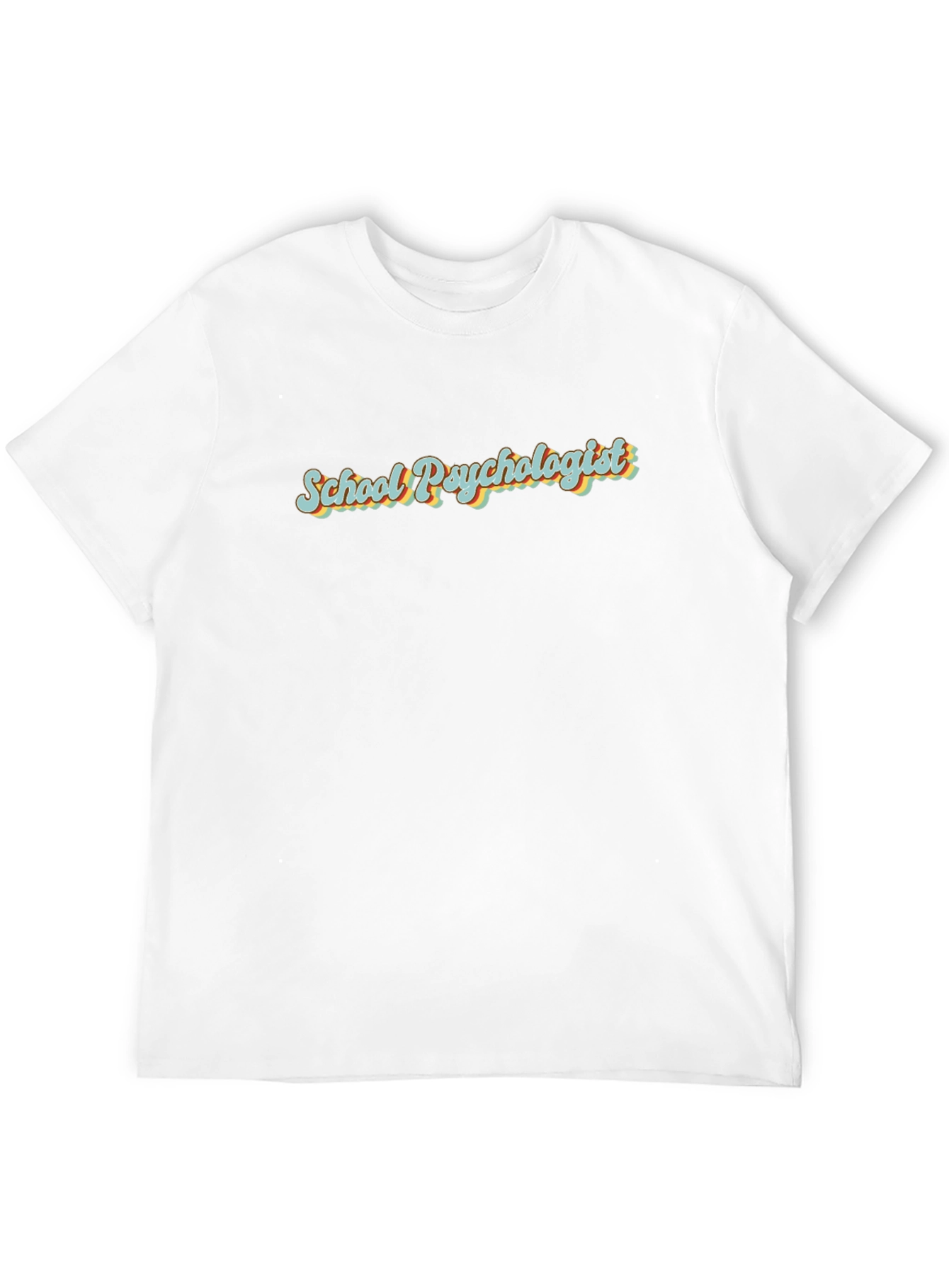 School Psychologist Retro Style Black T-Shirt