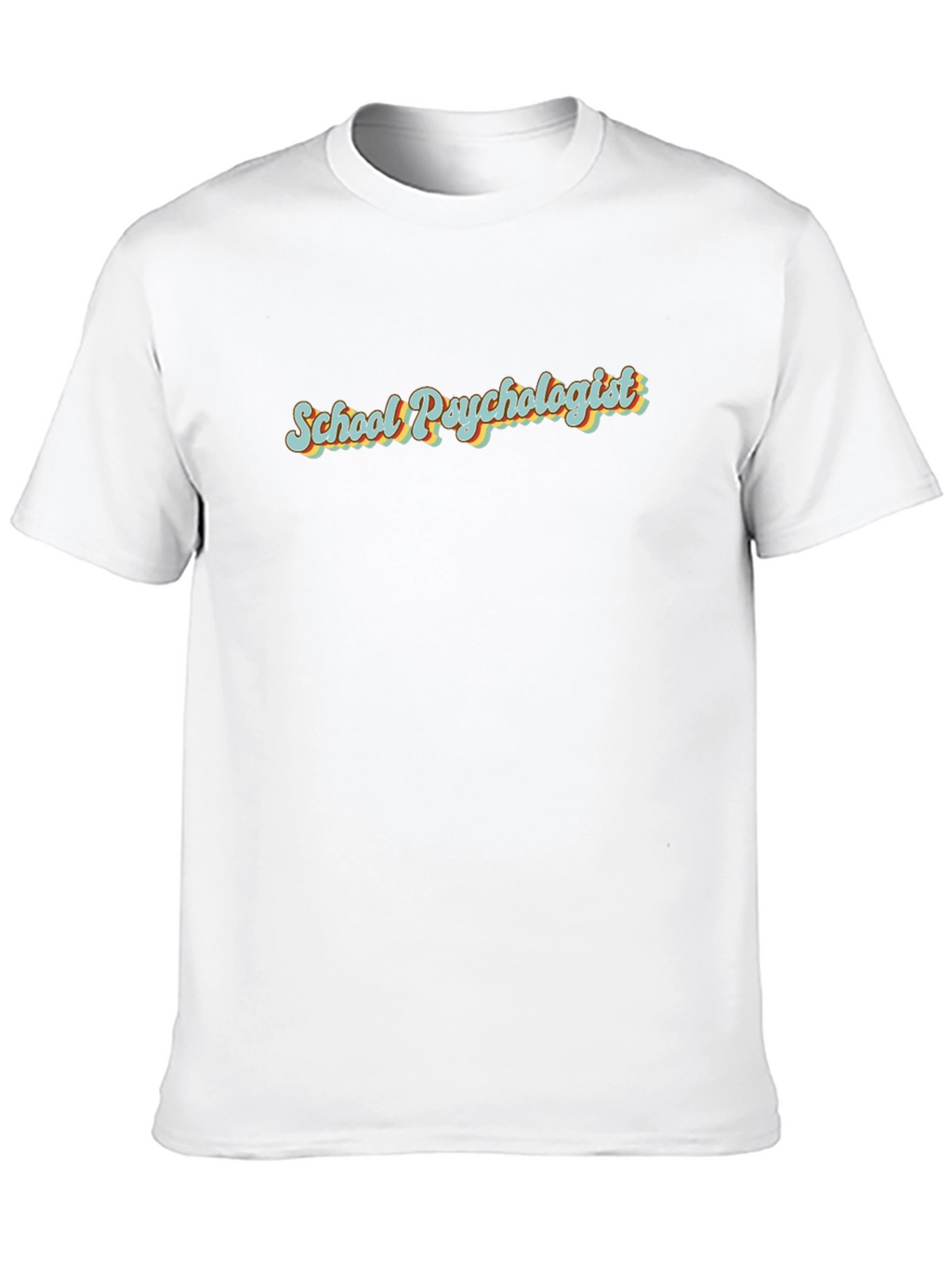 School Psychologist Retro Style Black T-Shirt