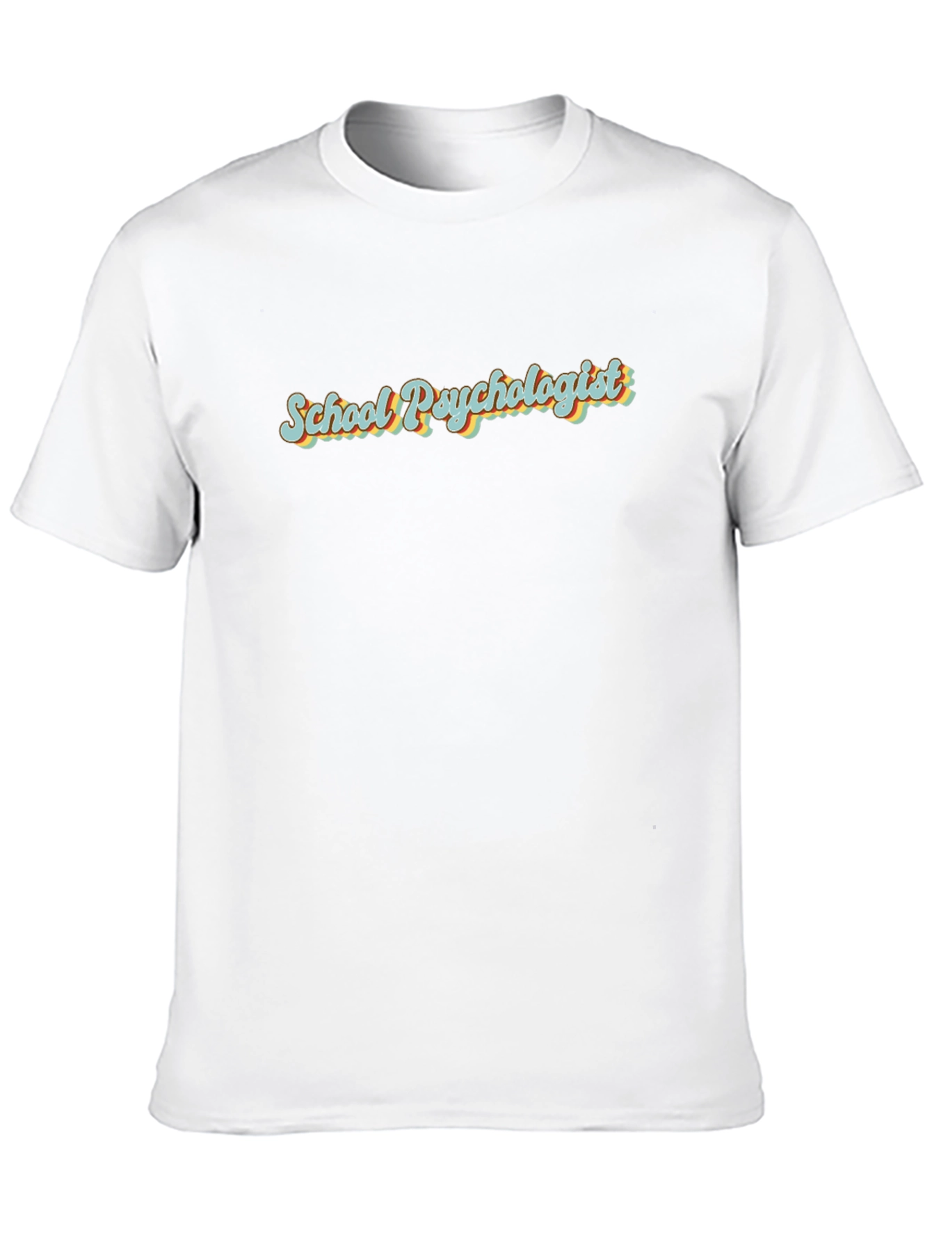 School Psychologist Retro Style Black T-Shirt