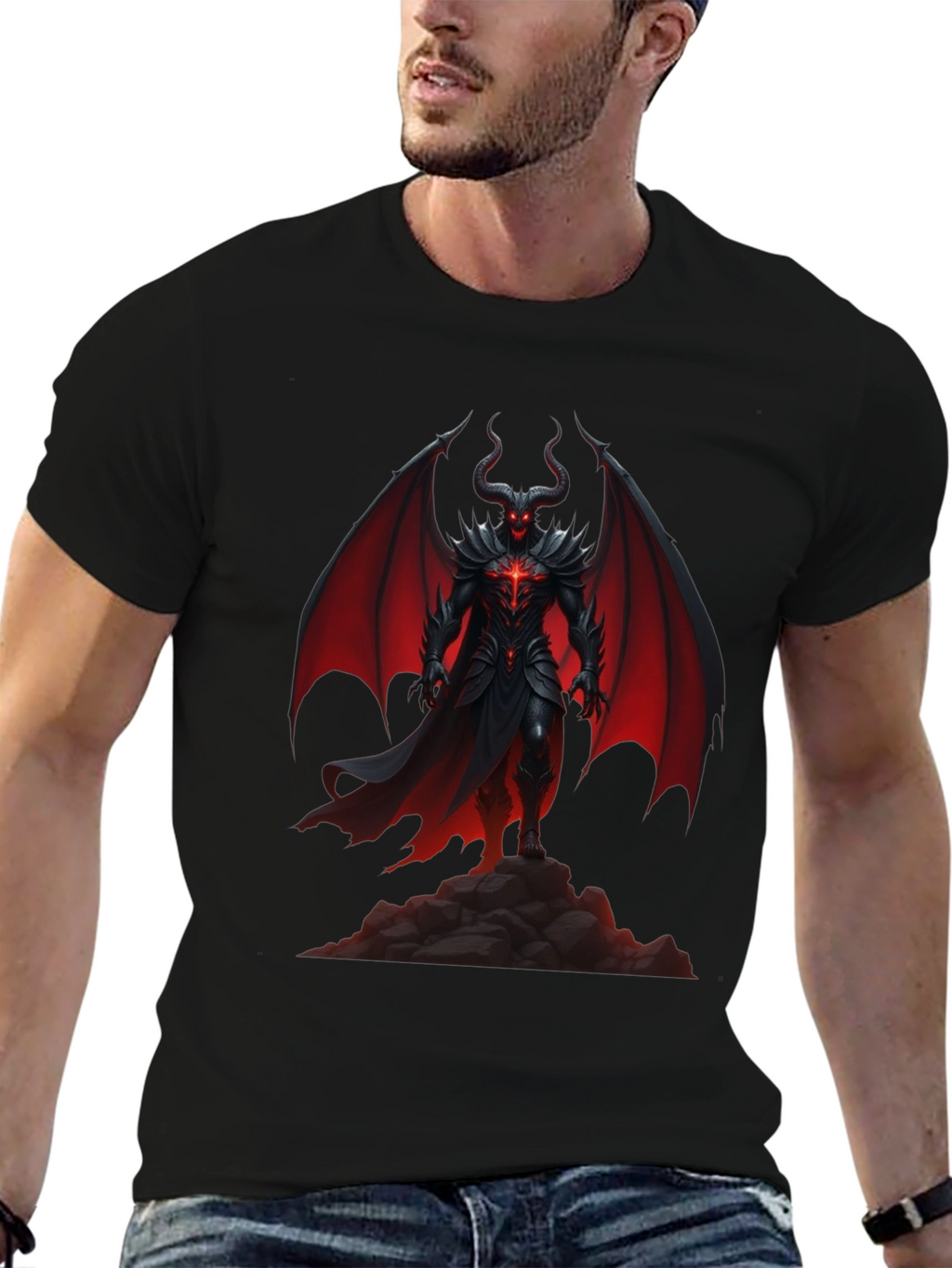 Devil King T-Shirt - Dark Fantasy Graphic Tee
