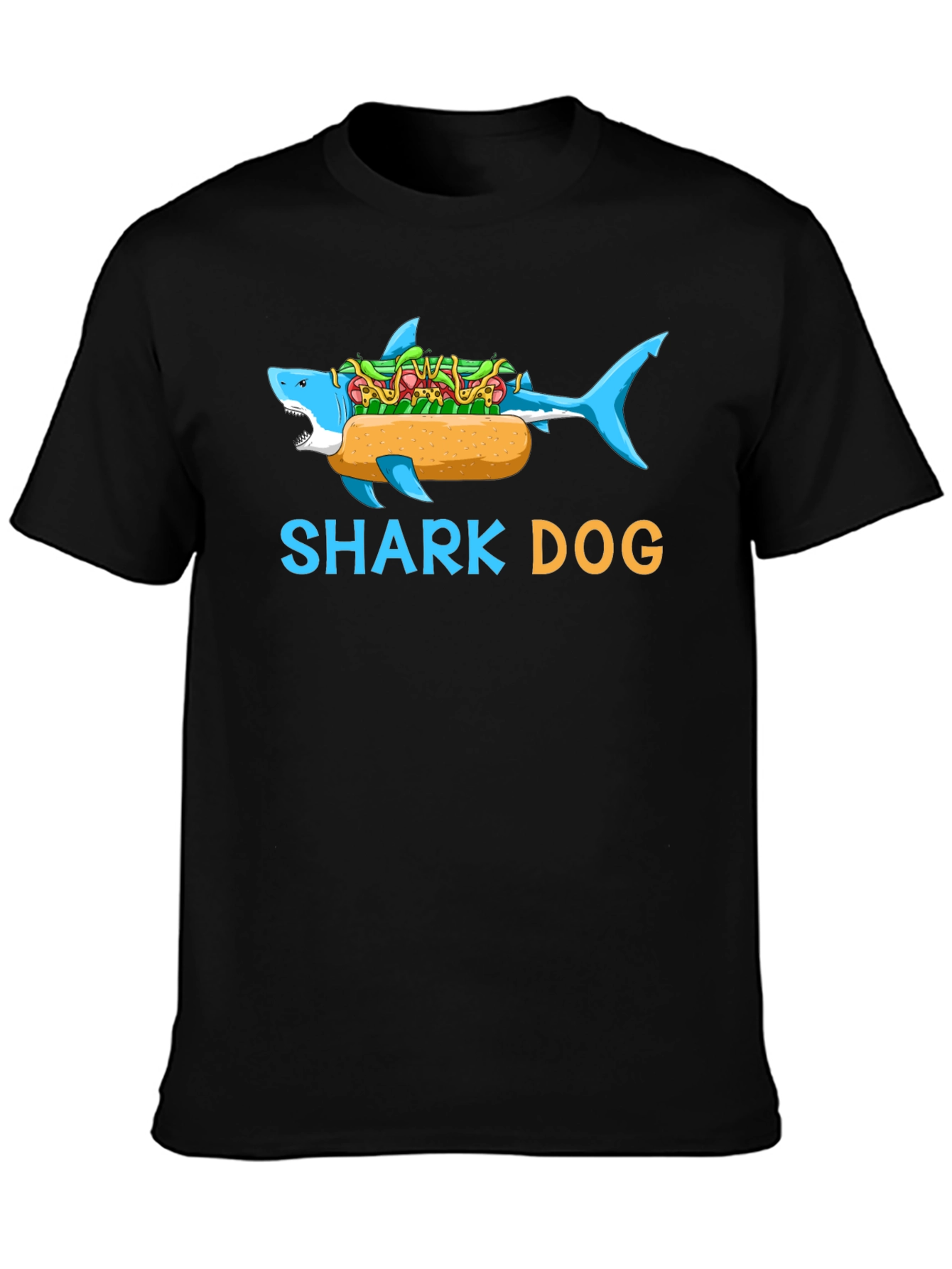Shark Dog Graphic T-Shirt - Funny Novelty Tee
