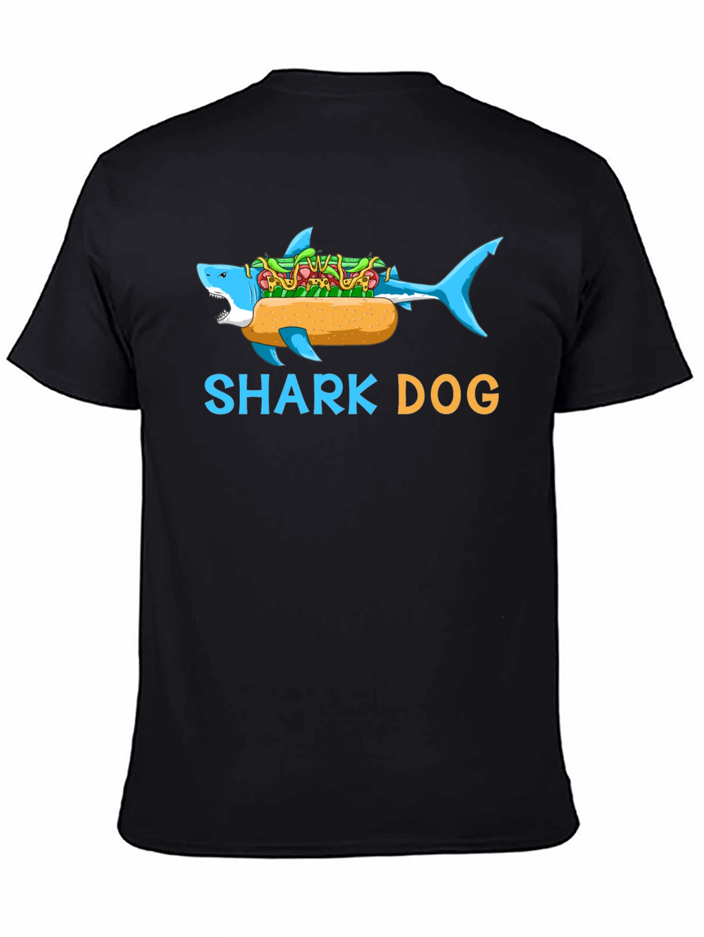 Shark Dog Graphic T-Shirt - Funny Novelty Tee