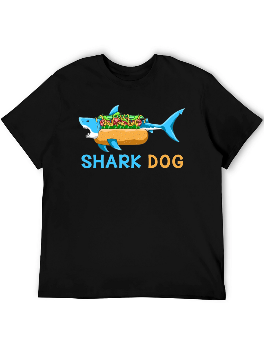 Shark Dog Graphic T-Shirt - Funny Novelty Tee