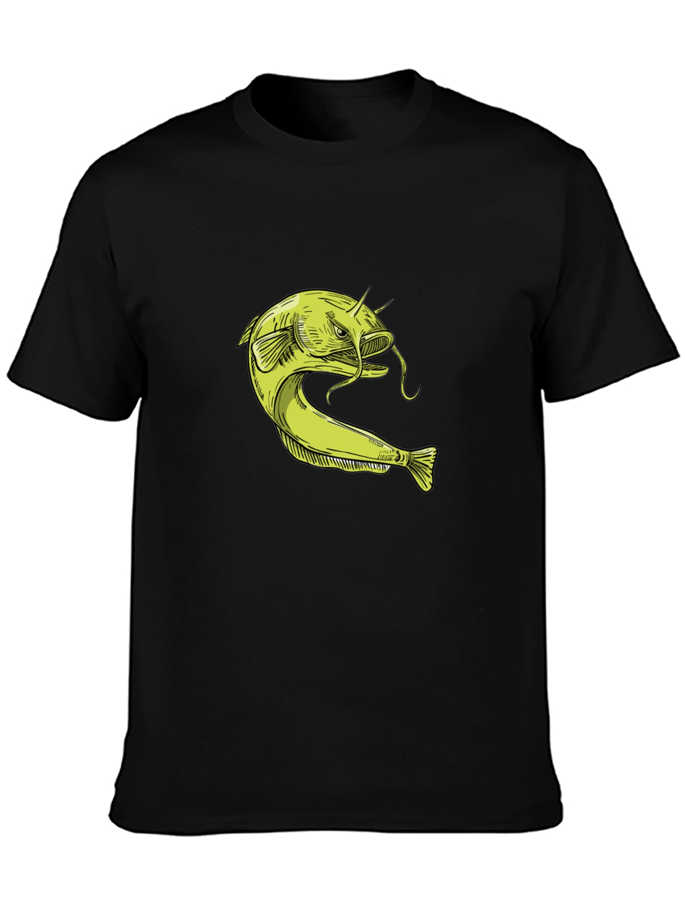 Catfish Graphic T-Shirt - Unique Fishing Design