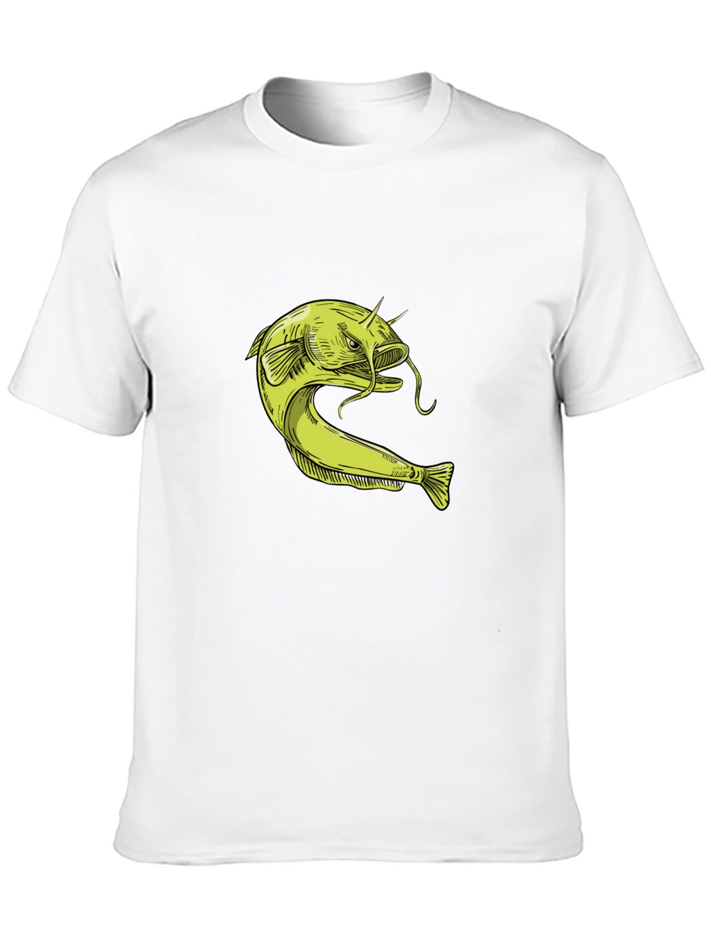 Catfish Graphic T-Shirt - Unique Fishing Design