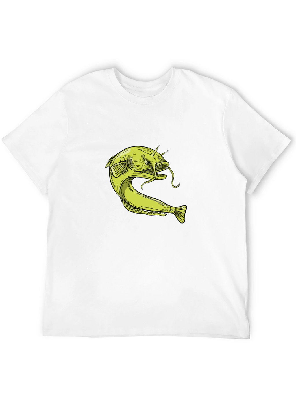 Catfish Graphic T-Shirt - Unique Fishing Design