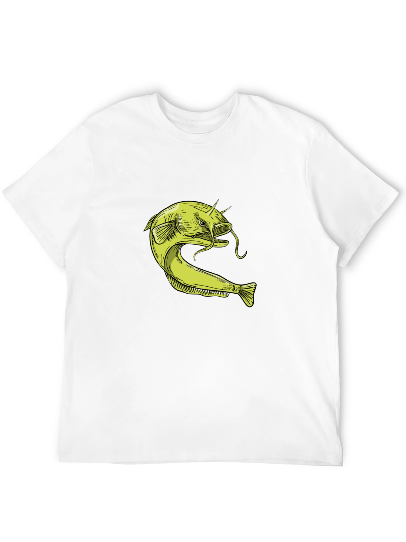 Catfish Graphic T-Shirt - Unique Fishing Design