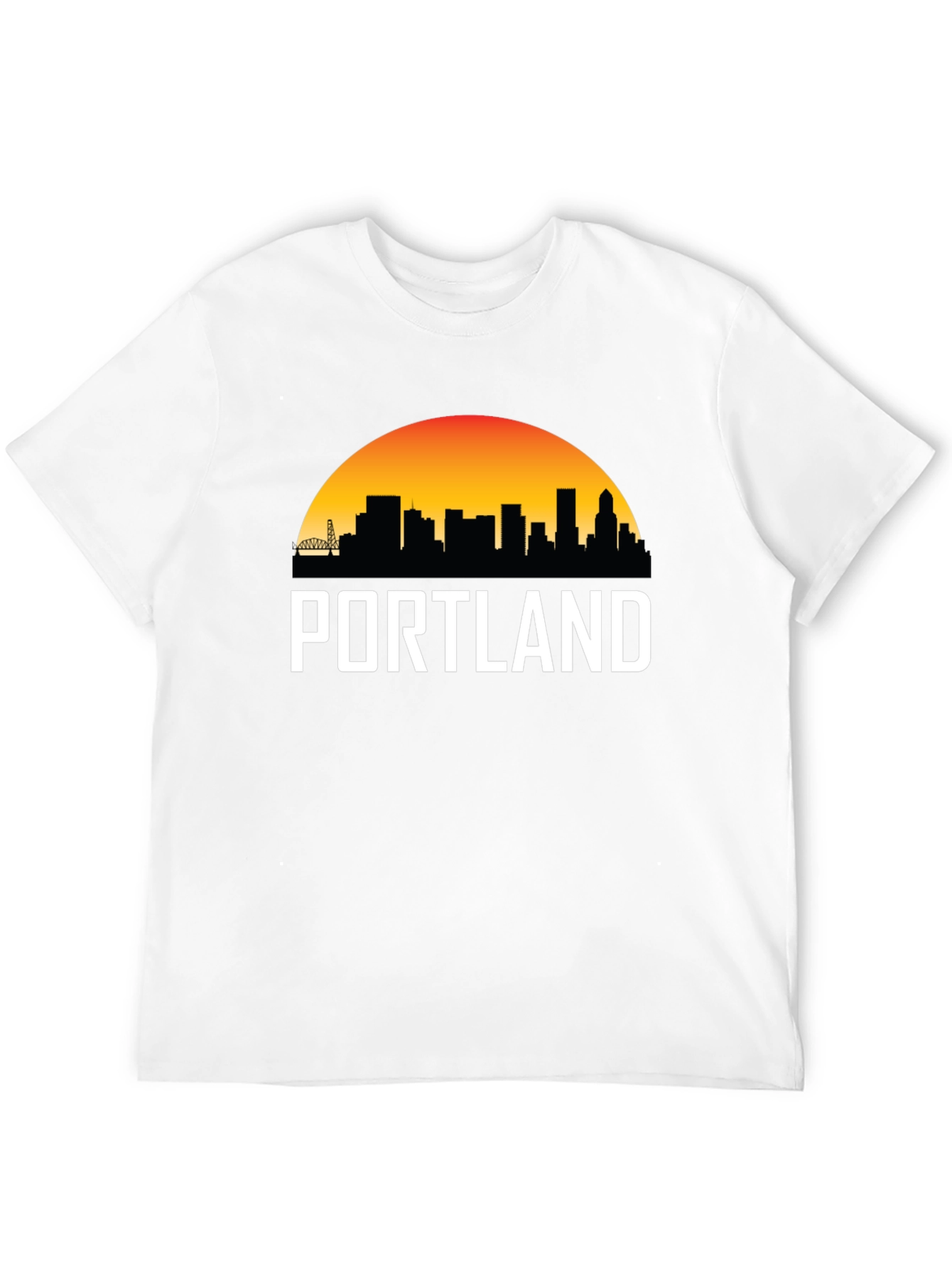 Portland Skyline Graphic Tee - Black