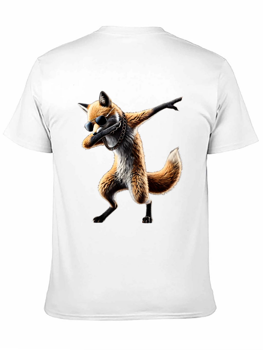 Dabbing Fox Graphic Tee - Cool Black T-Shirt