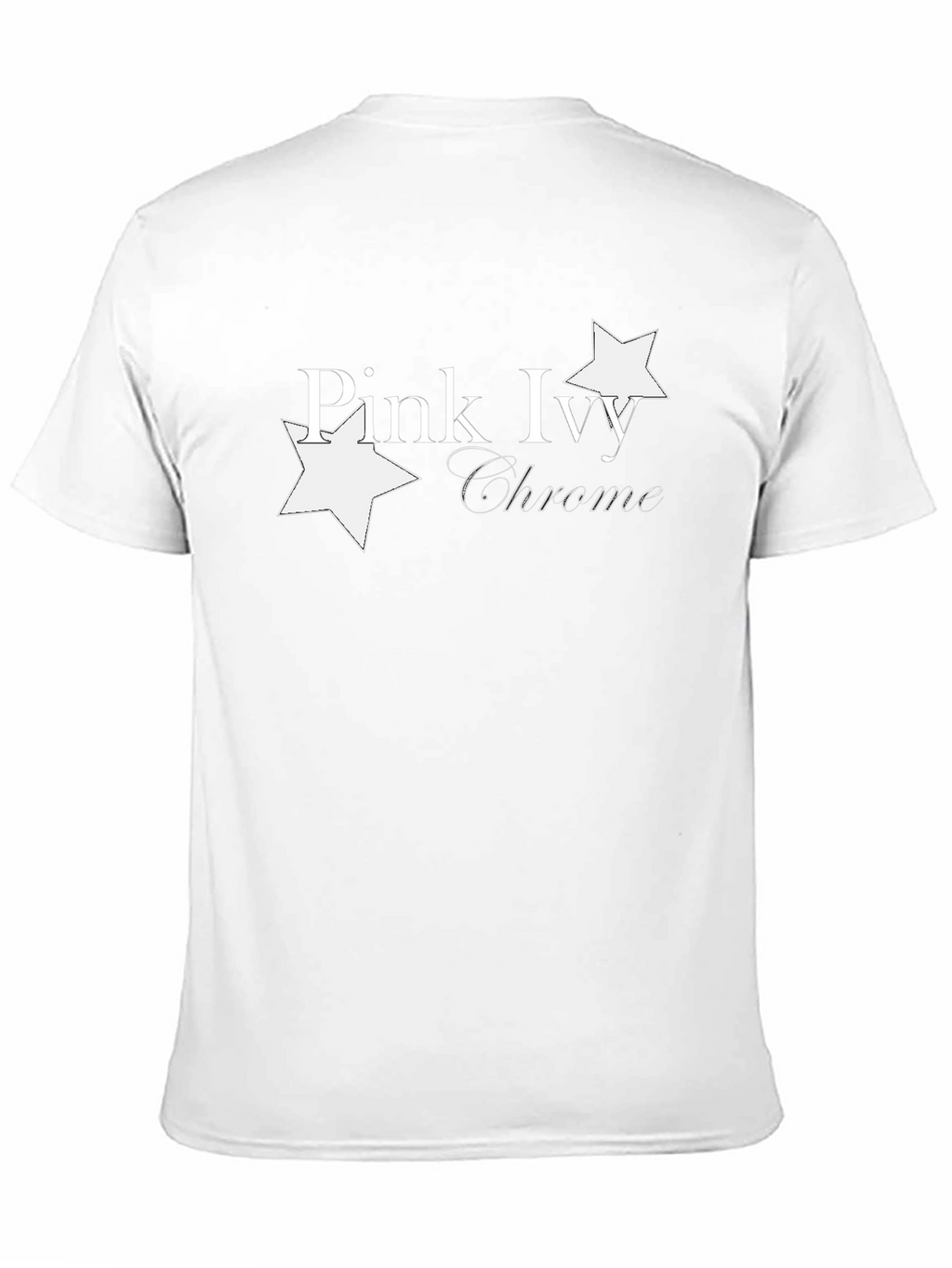 Pink Ivy Chrome Graphic Black T-Shirt