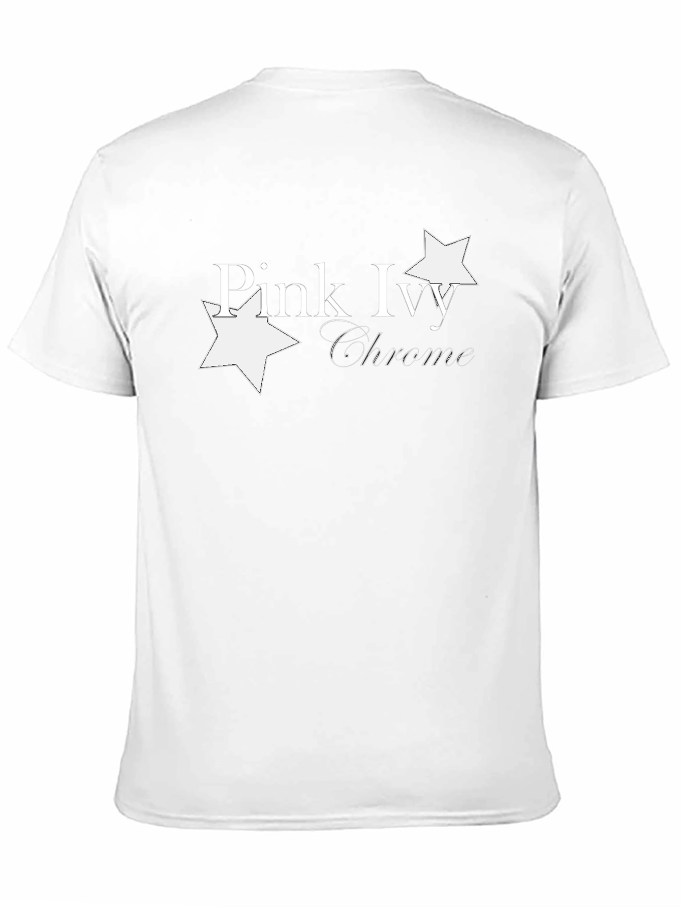 Pink Ivy Chrome Graphic Black T-Shirt