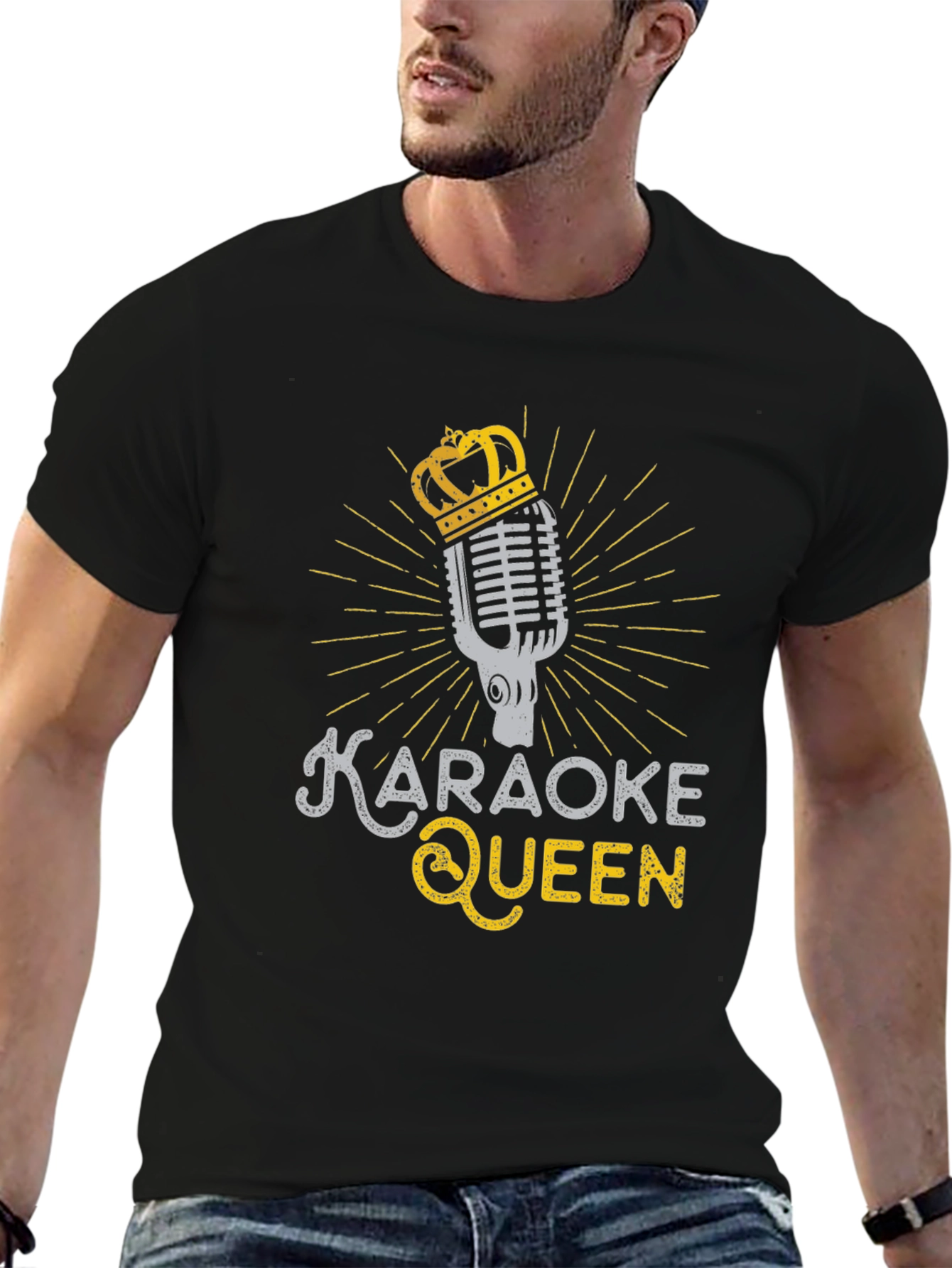 Karaoke Queen Graphic Tee - Black T-Shirt