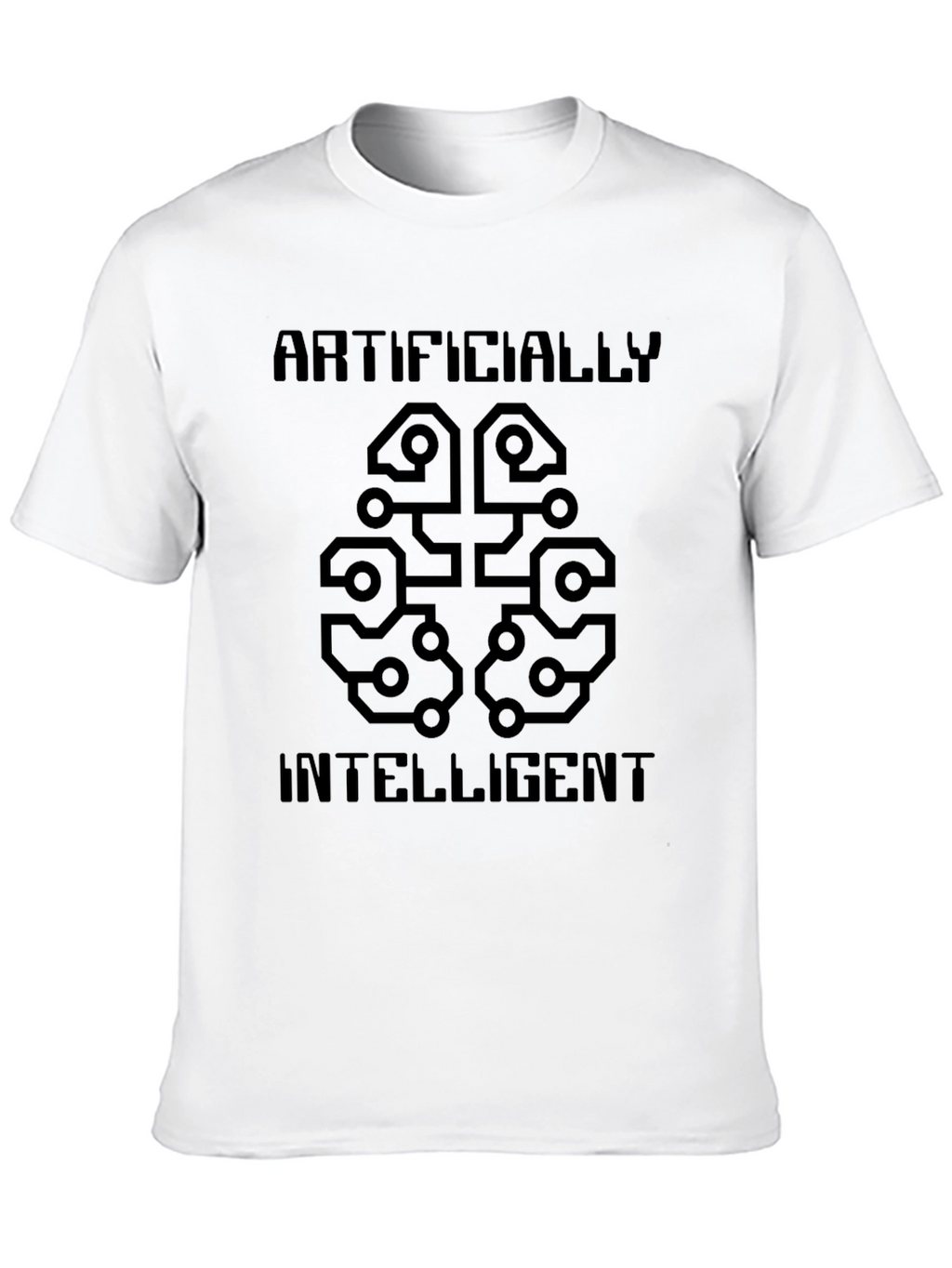 Artificially Intelligent Brain T-Shirt - Cool Tech Tee