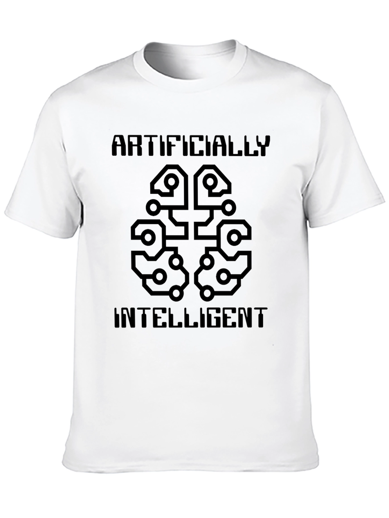 Artificially Intelligent Brain T-Shirt - Cool Tech Tee