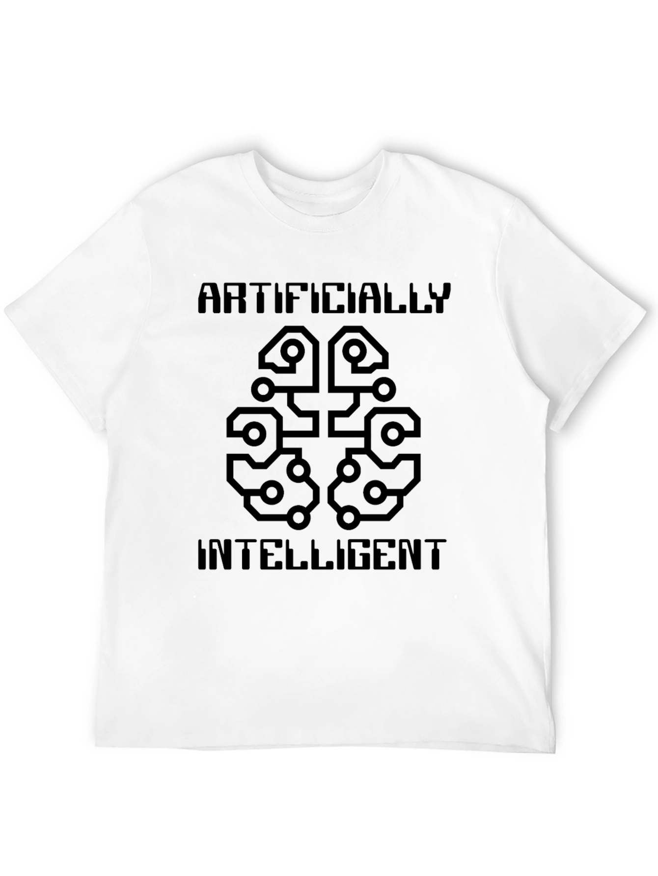 Artificially Intelligent Brain T-Shirt - Cool Tech Tee