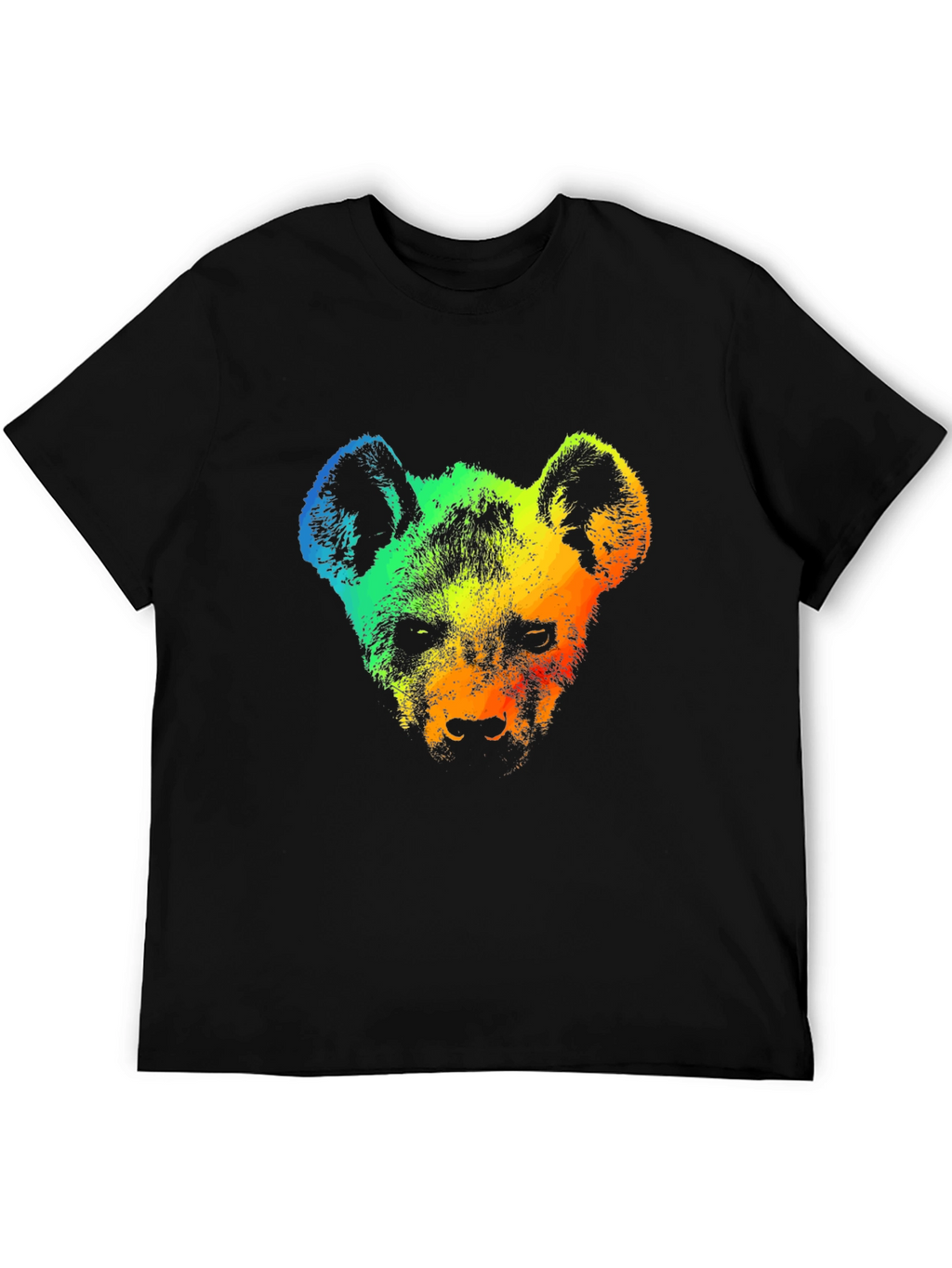 Rainbow Hyena Graphic Tee - Stylish Mens T-Shirt